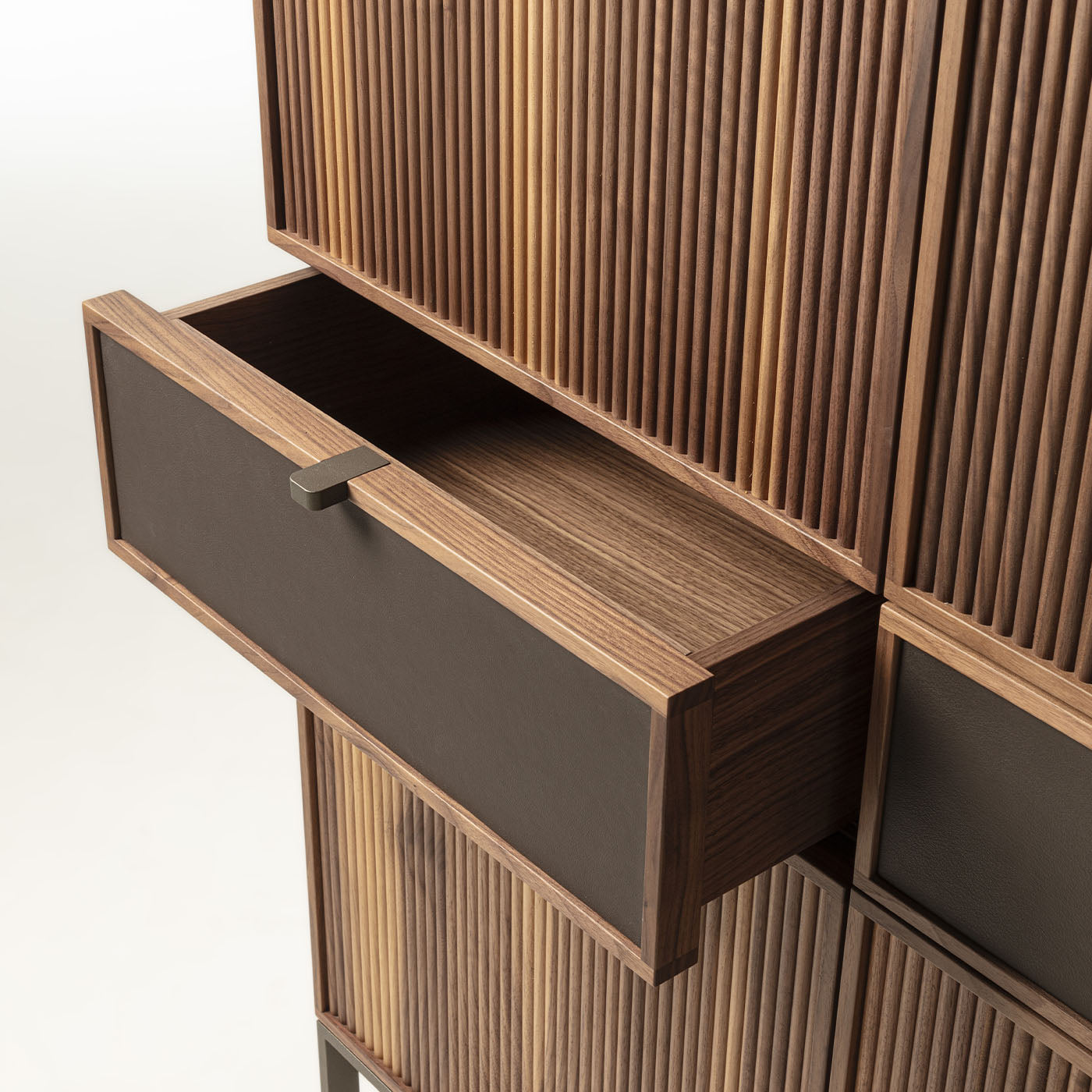 Melody L Canaletto Walnut Wood Storage Cabinet - Alternative view 3