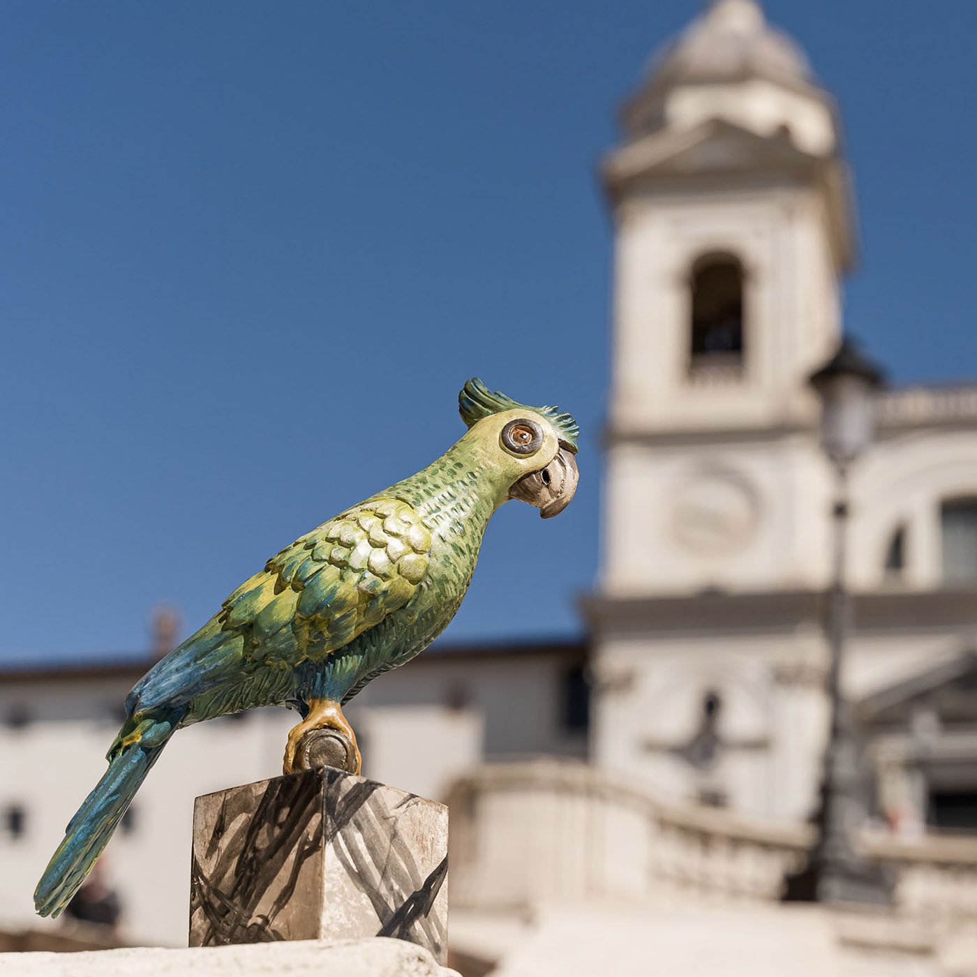 Hand-Painted Parrot in Green - Alternative view 4