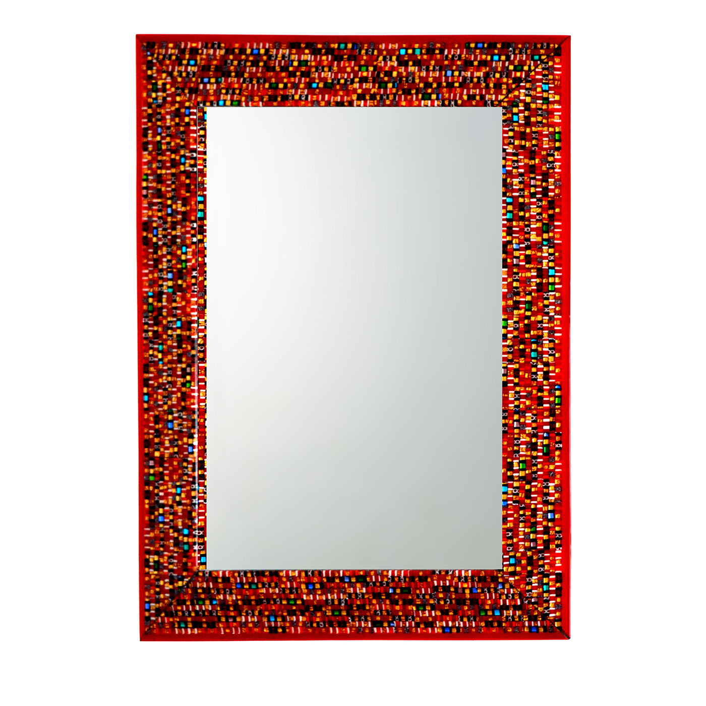 Espejo con marco de mosaico Phoenix de cristal de Murano - Vista principal