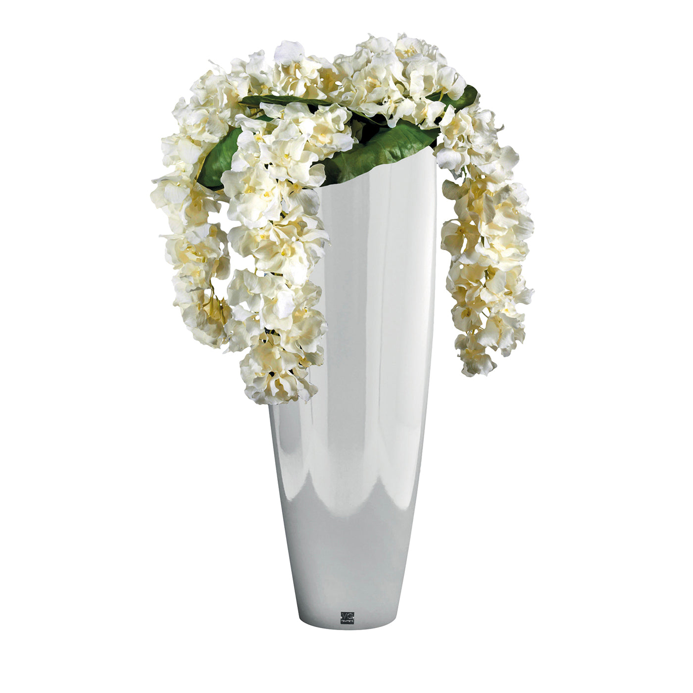 Composición floral de imitación Oslo con jarrón blanco - Vista principal