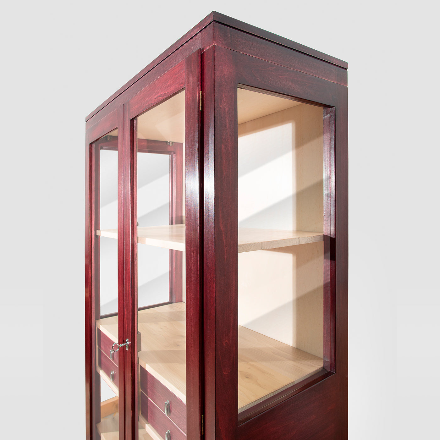 Elsa 2-Door Red Display Cabinet by Eugenio Gambella - Vue alternative 3