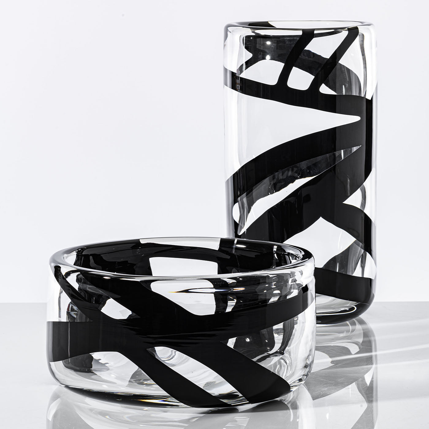 Cilindro Tall Glass Vase - Alternative view 2