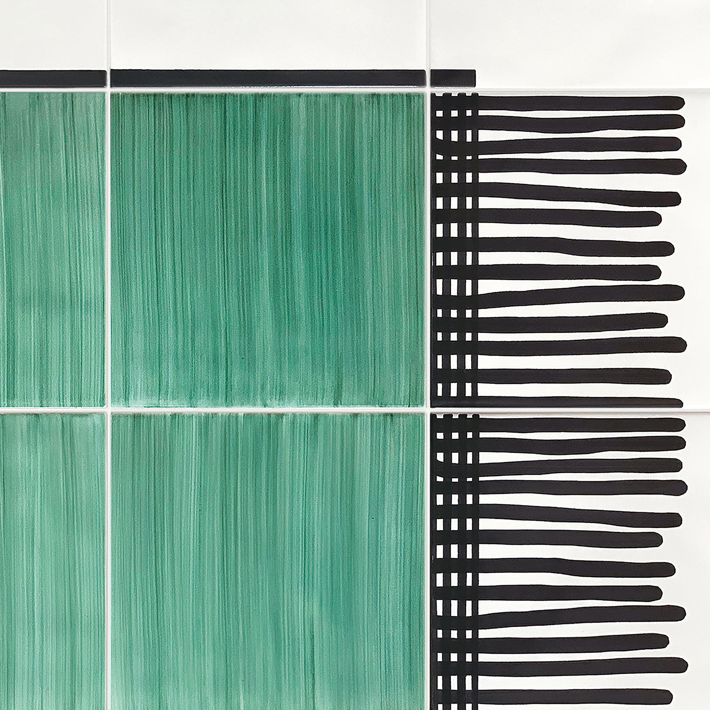 Carpet Green Ceramic Composition by Giuliano Andrea dell’Uva 200 x 100 - Alternative view 1