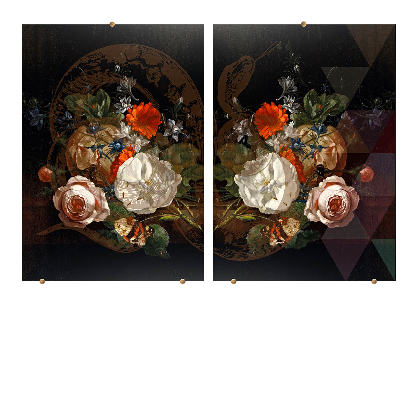 Pannello decorativo in vetro Fancy Bouquet #1  - Vista principale