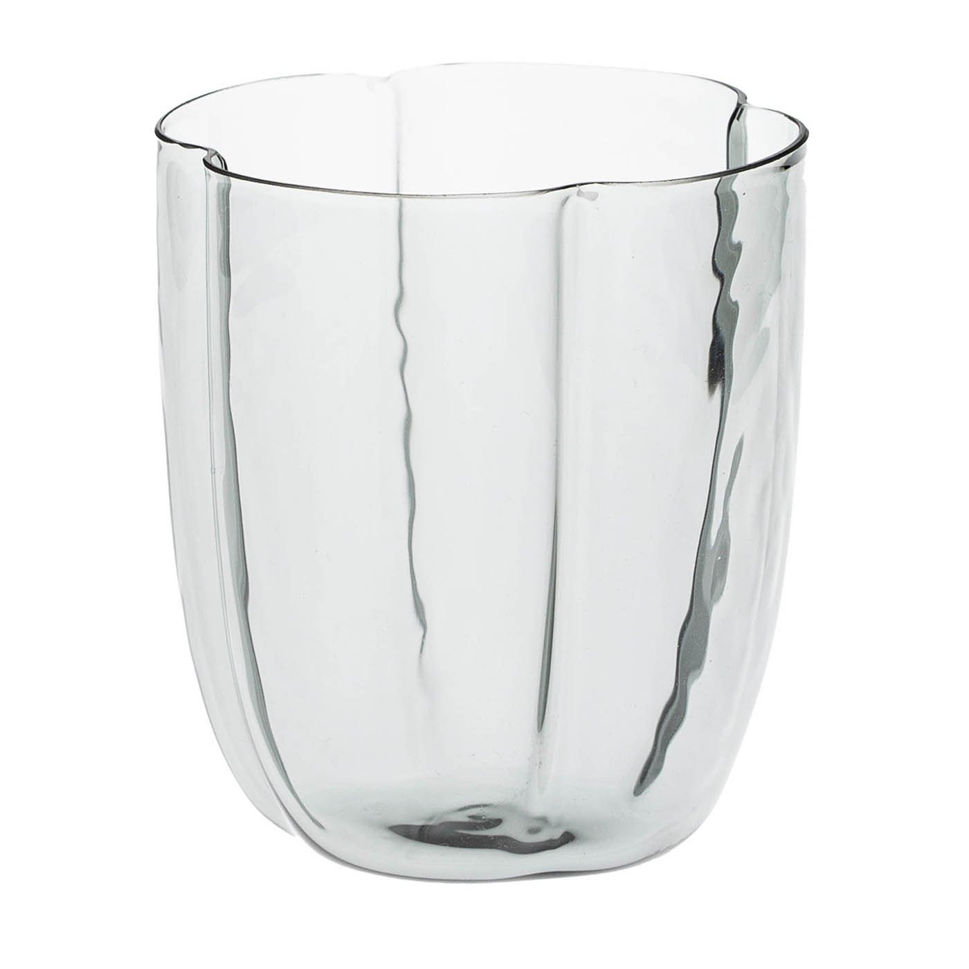 Set Of 4 Grey Petal Water Glasses - Main view