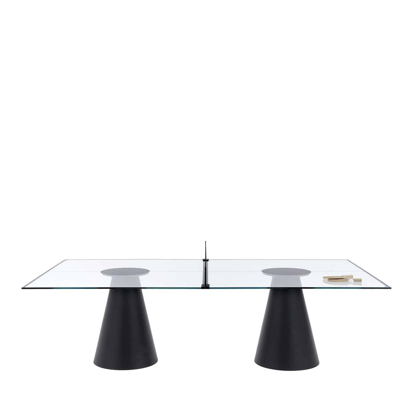 Dada Glas Schwarz Ping Pong Tisch - Hauptansicht