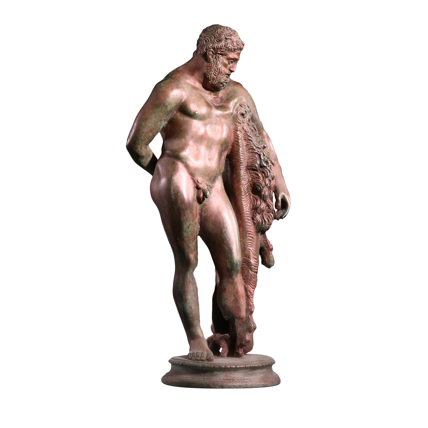 Ercole Farnese Frammento Piccolo Estatuilla de bronce - Vista principal