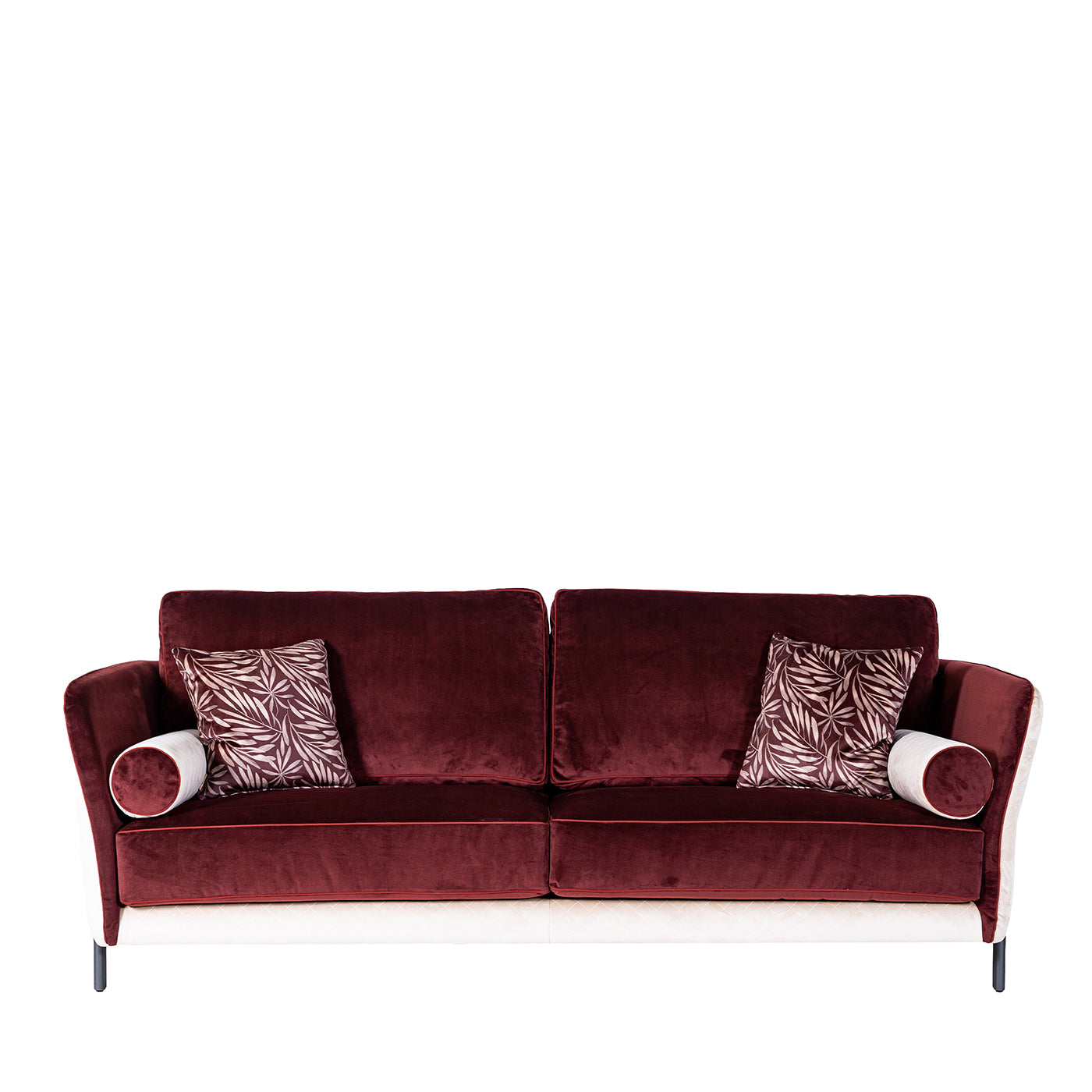 Universal 2-Seater Bordeaux Velvet Sofa Mantellassi 1926 | Artemest