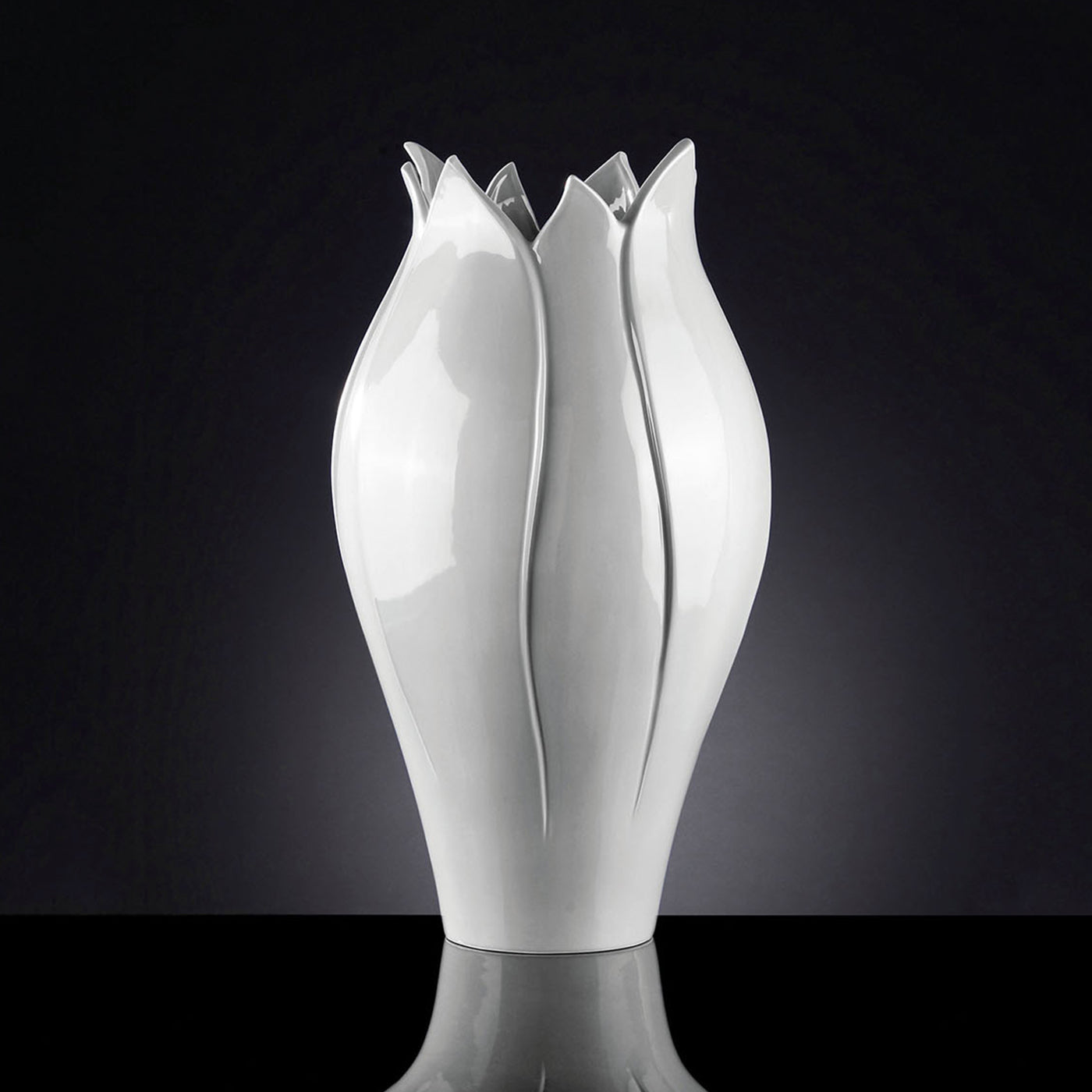 Tulipano - Grand vase blanc - Vue alternative 1