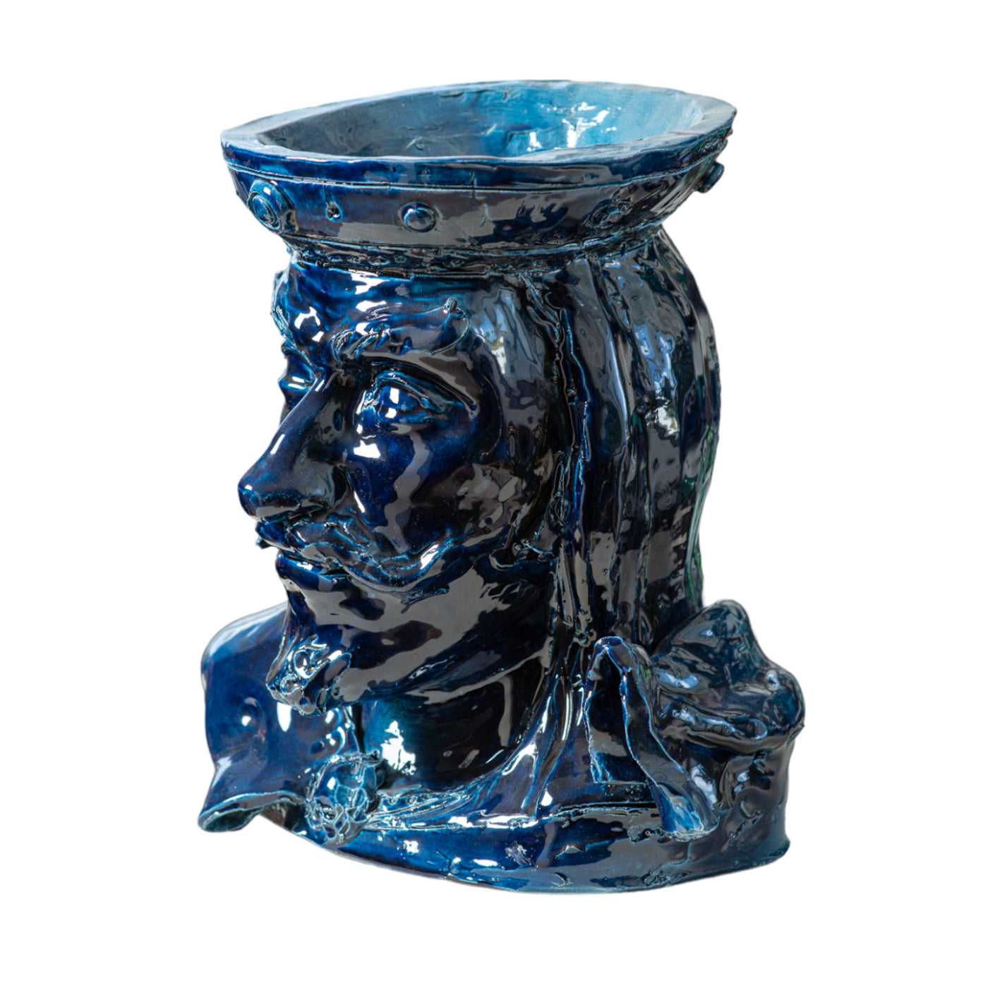 Un Tuffo Nel Blu con Lei Anthropomorphe blaue Vase - Alternative Ansicht 1