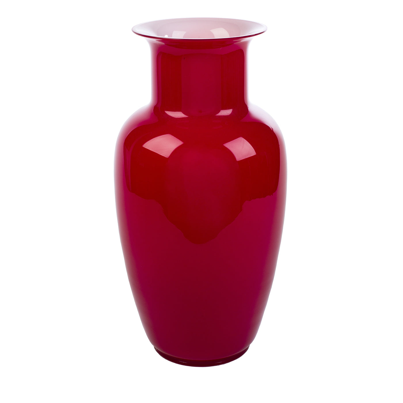 Vase rouge et blanc Demajo Incamiciato - Vue principale