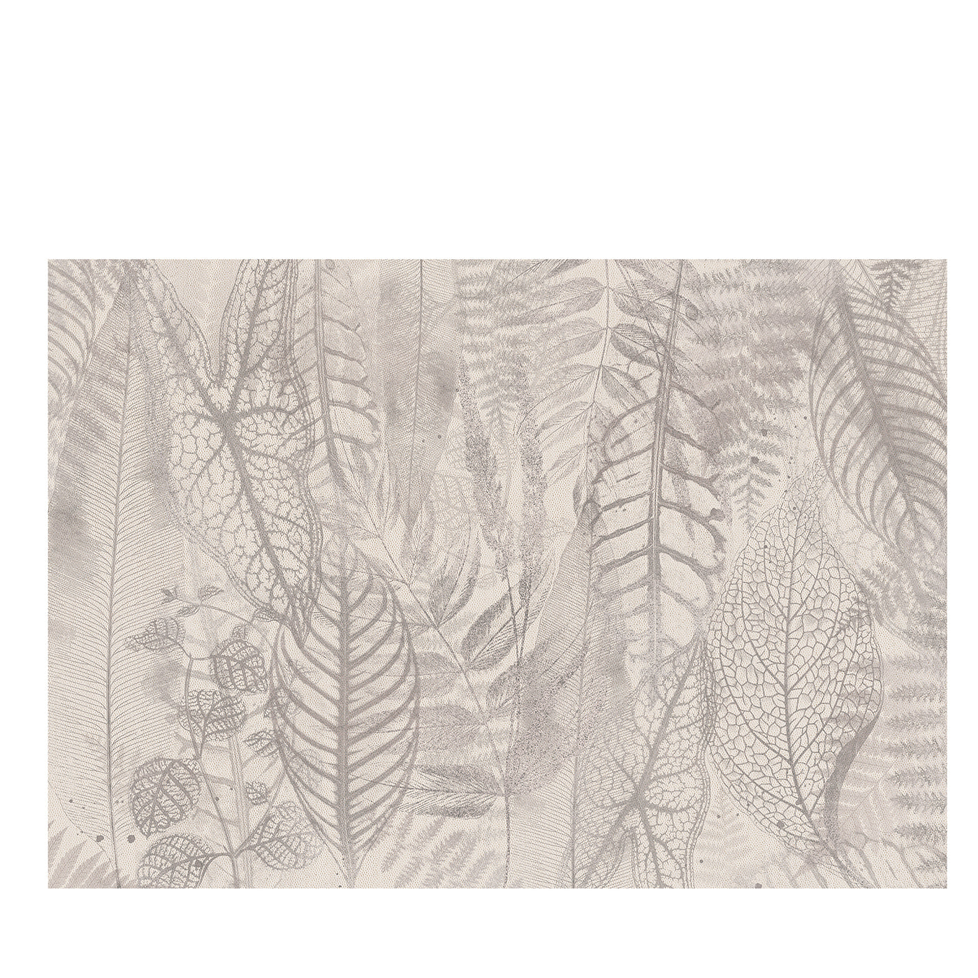Papier peint texturé feuilles stylisées - Vue principale