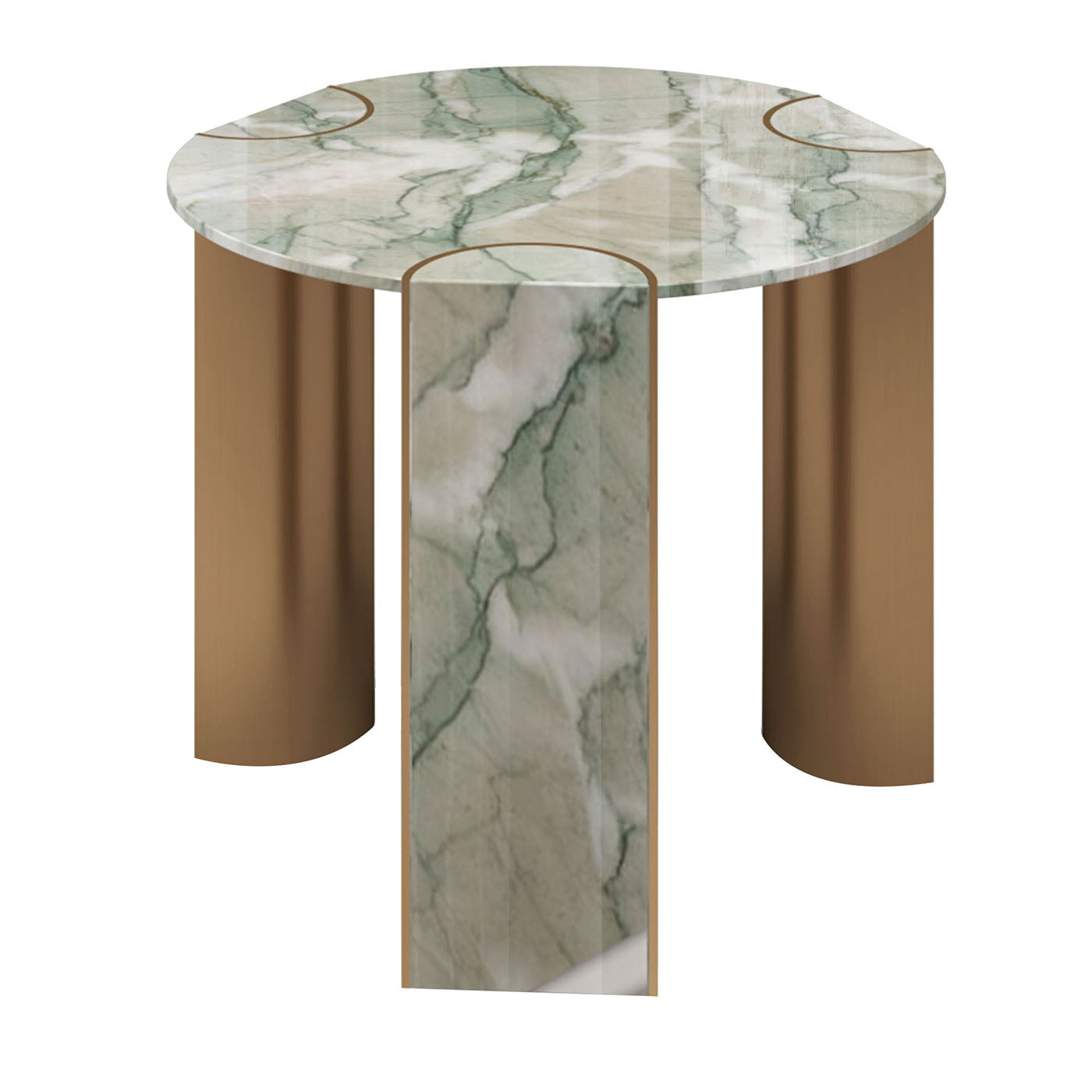 Paul Tall Antigua-Green Marble Coffee Table - Main view