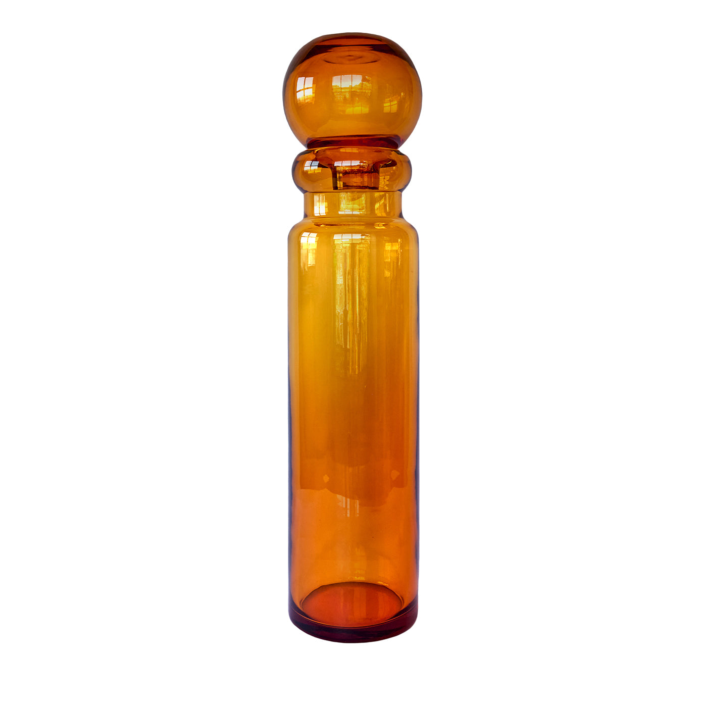 Ustica Crystal Orange Vase - Main view