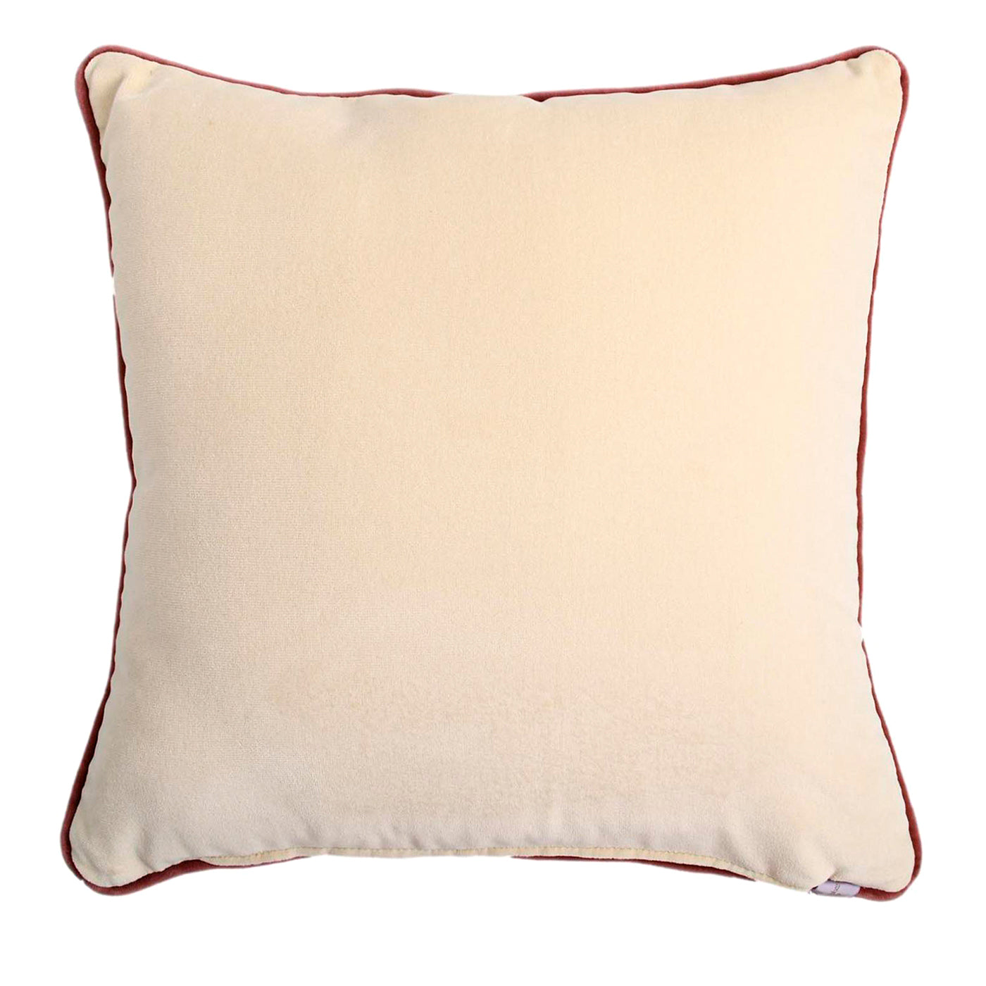 Square Carrè Cushion in Micro-Patterned jacquard fabric - Alternative view 1