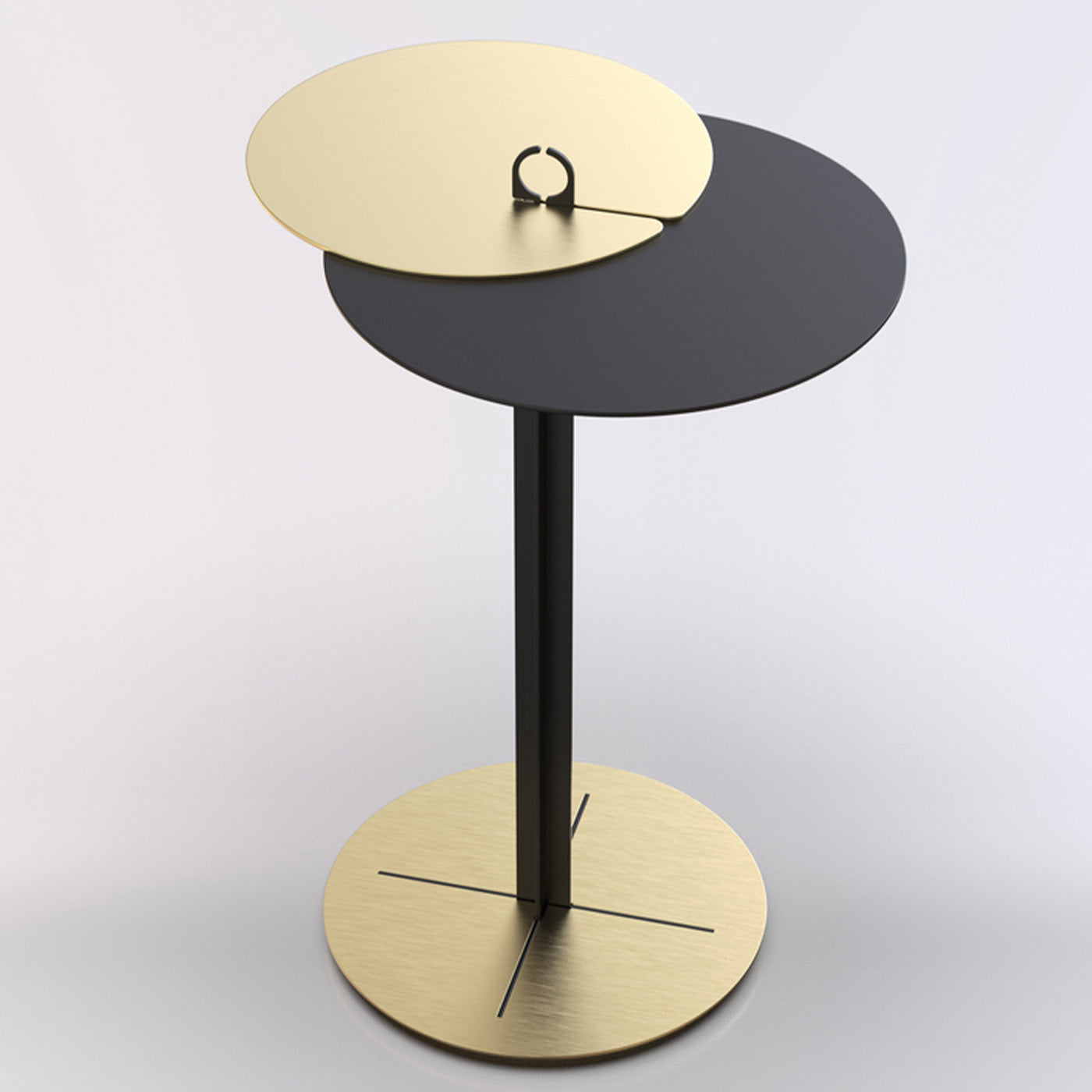 ED021 Black and Brass Side Table - Alternative view 1
