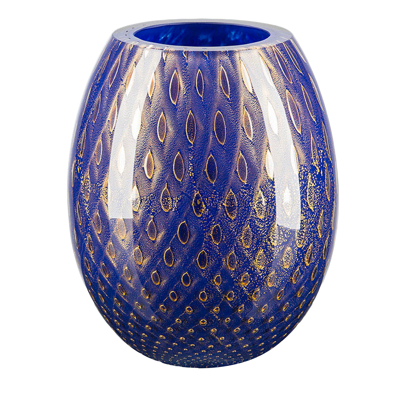 Mocenigo Oval Blue Vase - Main view