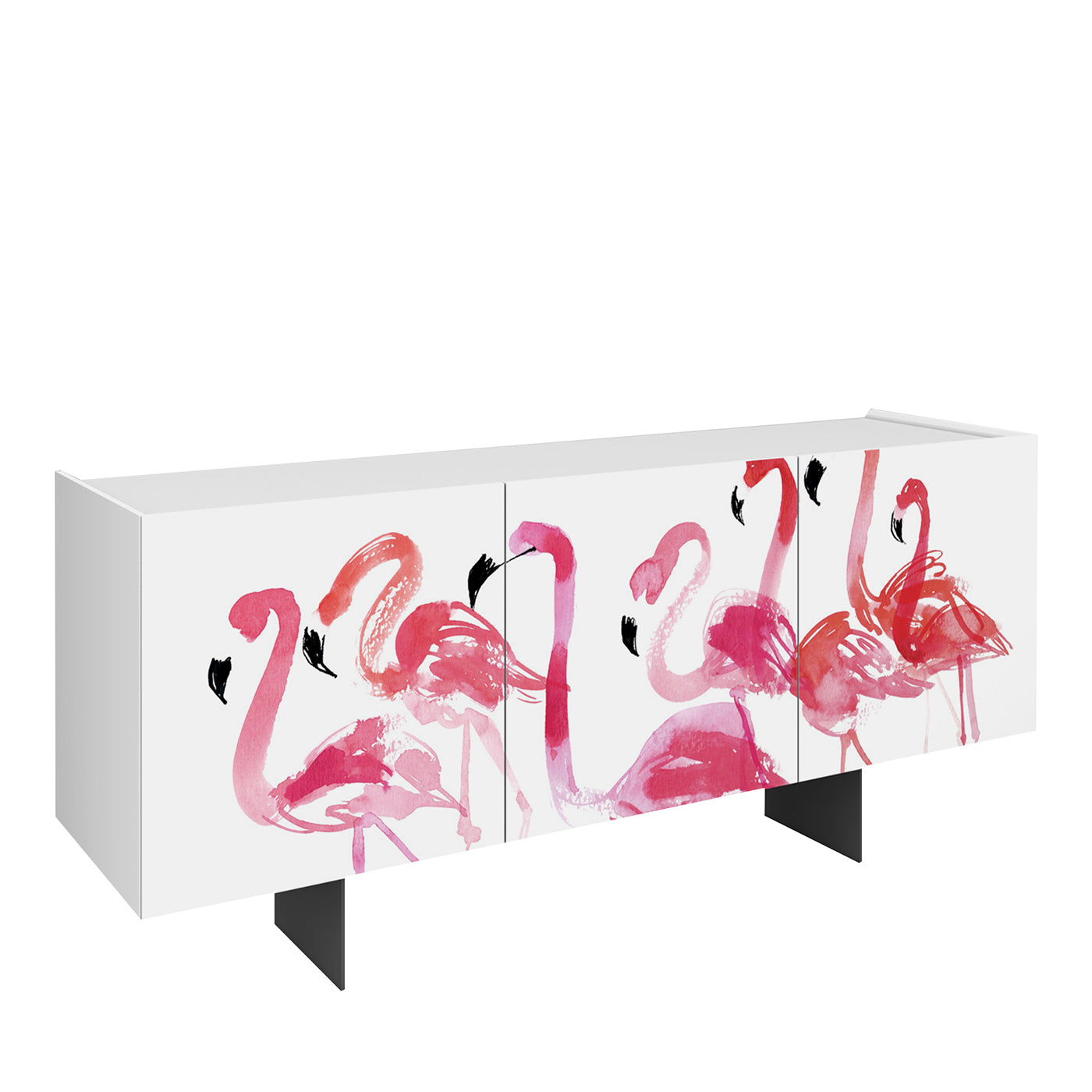 Buffet à 2 portes Flamingos de Cinzia Zenocchini - Vue principale