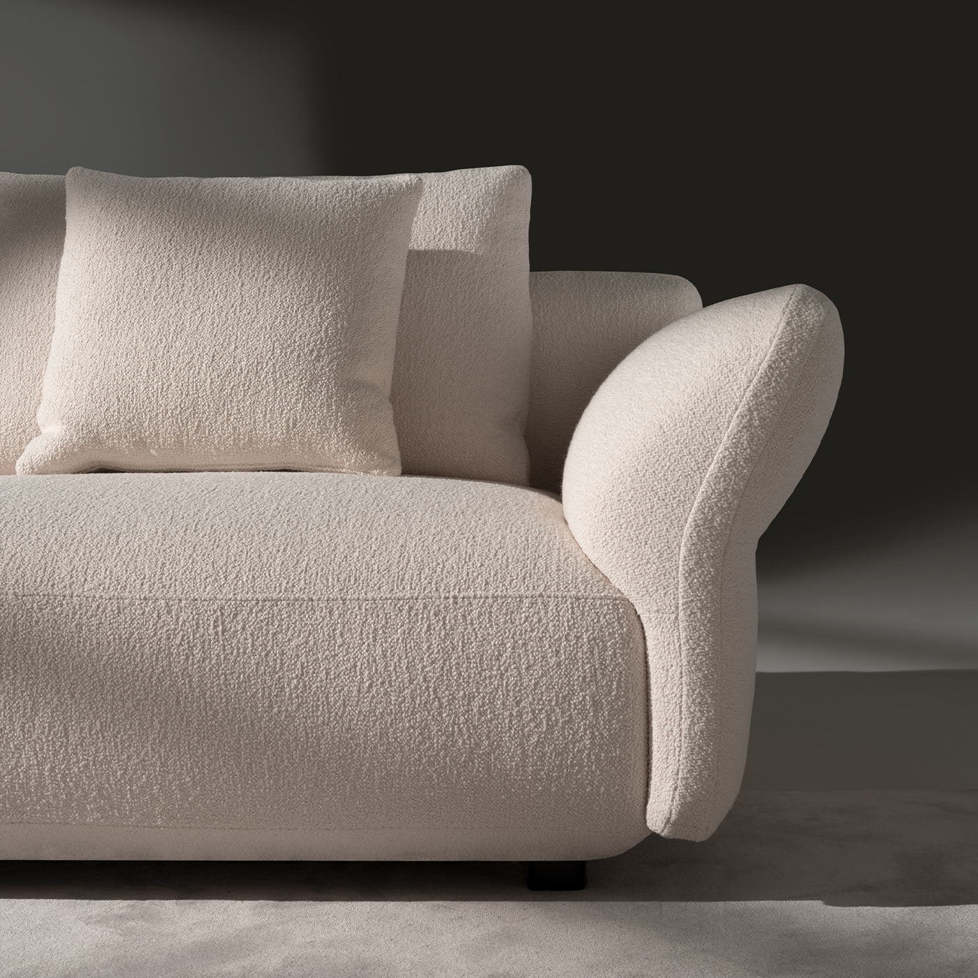 Madrid White Fabric Sofa - Alternative view 2