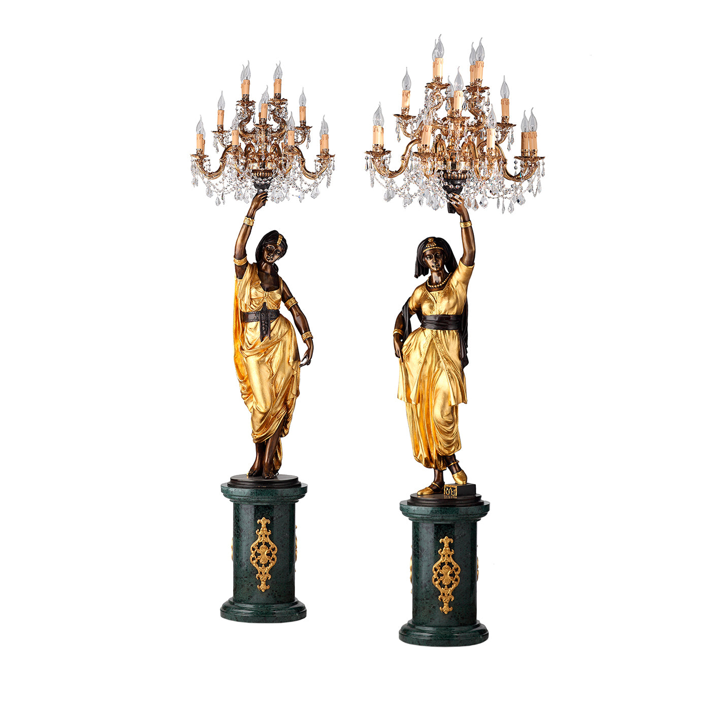 Gitane Set of 2 Chandelier Floor Lamps - Main view