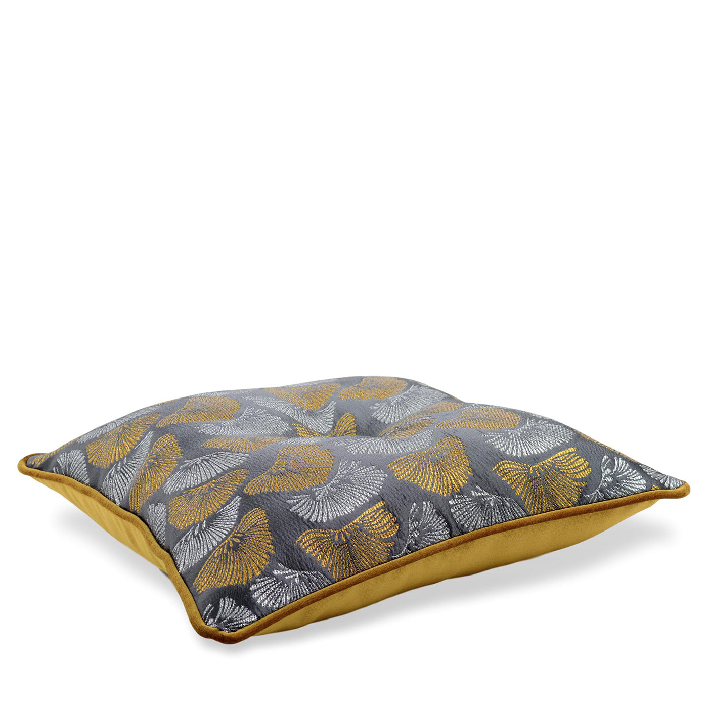 Coussin Gold Carrè en tissu Jacquard Bloom - Vue alternative 2