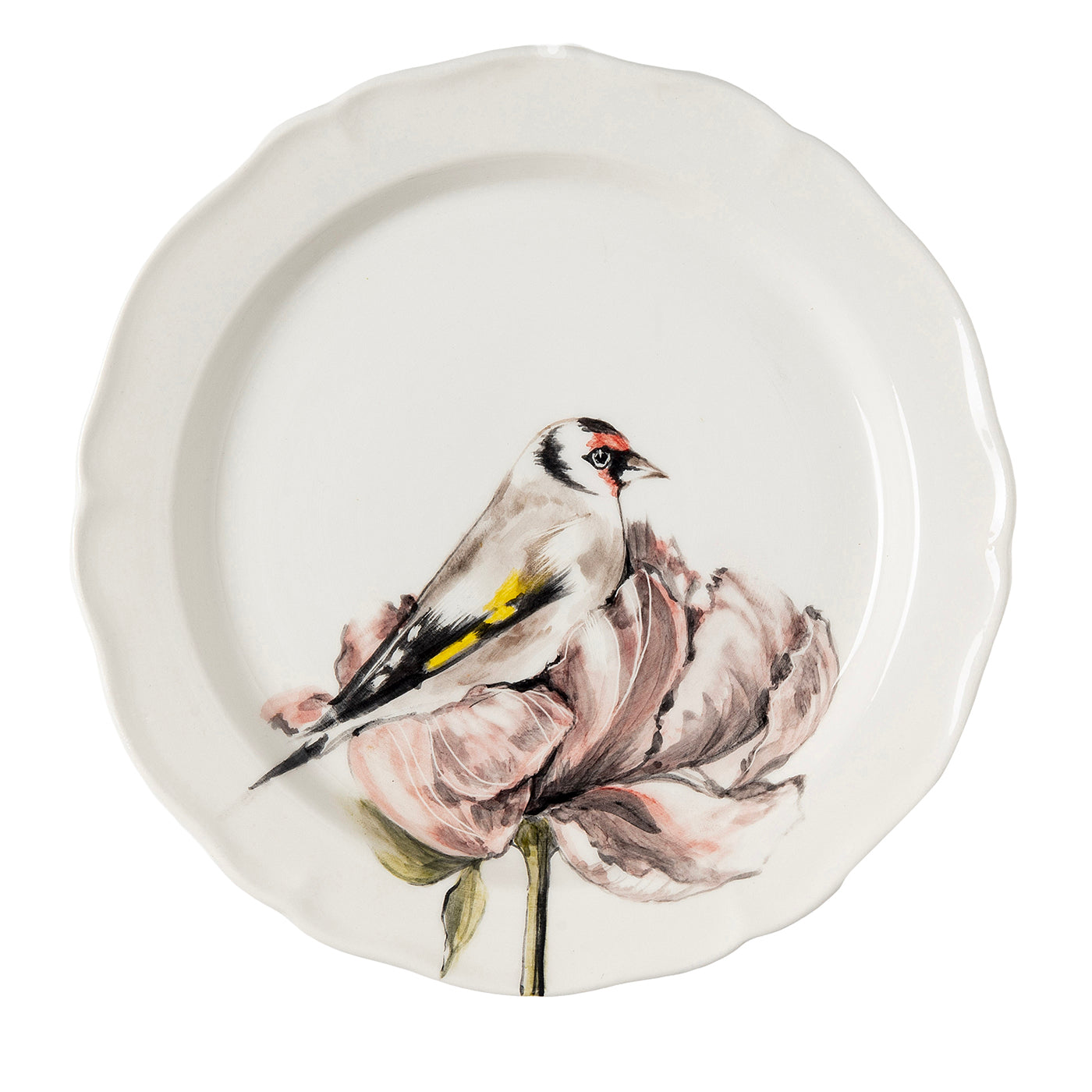My Little Goldfinch C Round Polychrome Dinner Plate - Main view