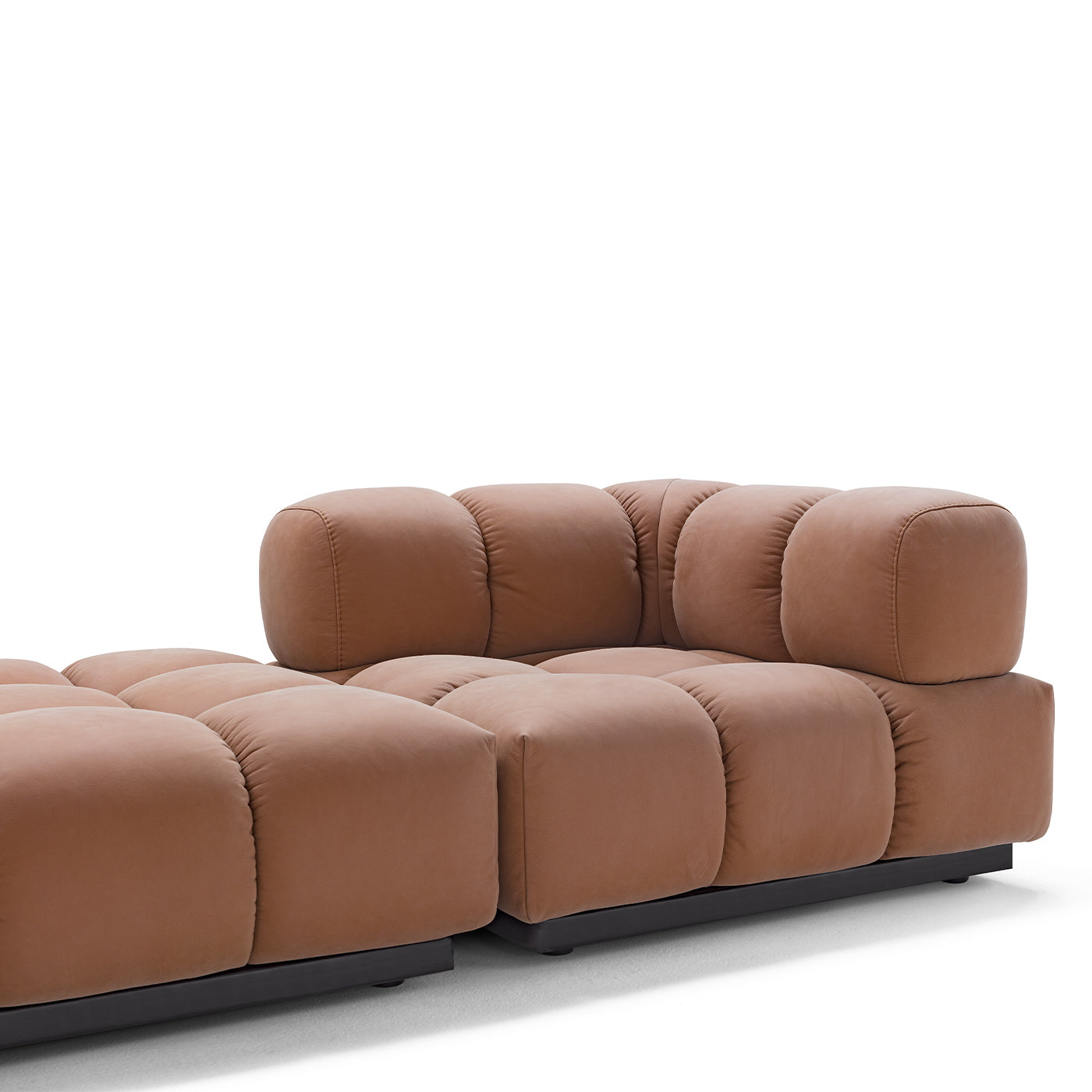 Sacai 5-Module Brown Leather Sofa - Alternative view 4