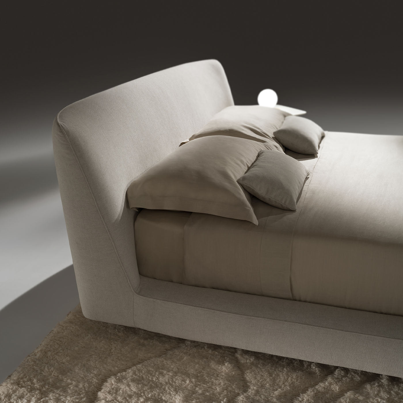 Athene Beige Fabric Bed - Alternative view 4