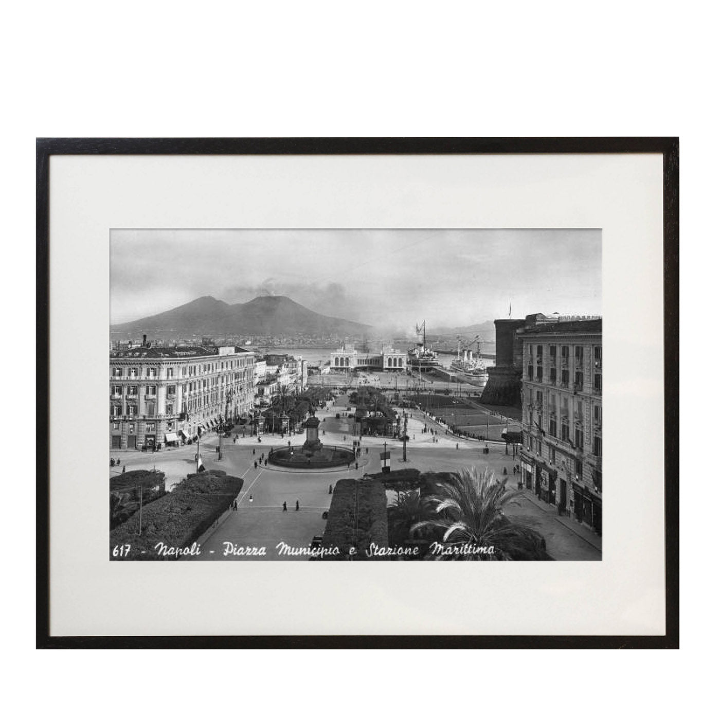 Nápoles Piazza Lámina enmarcada by Keystone - Vista principal