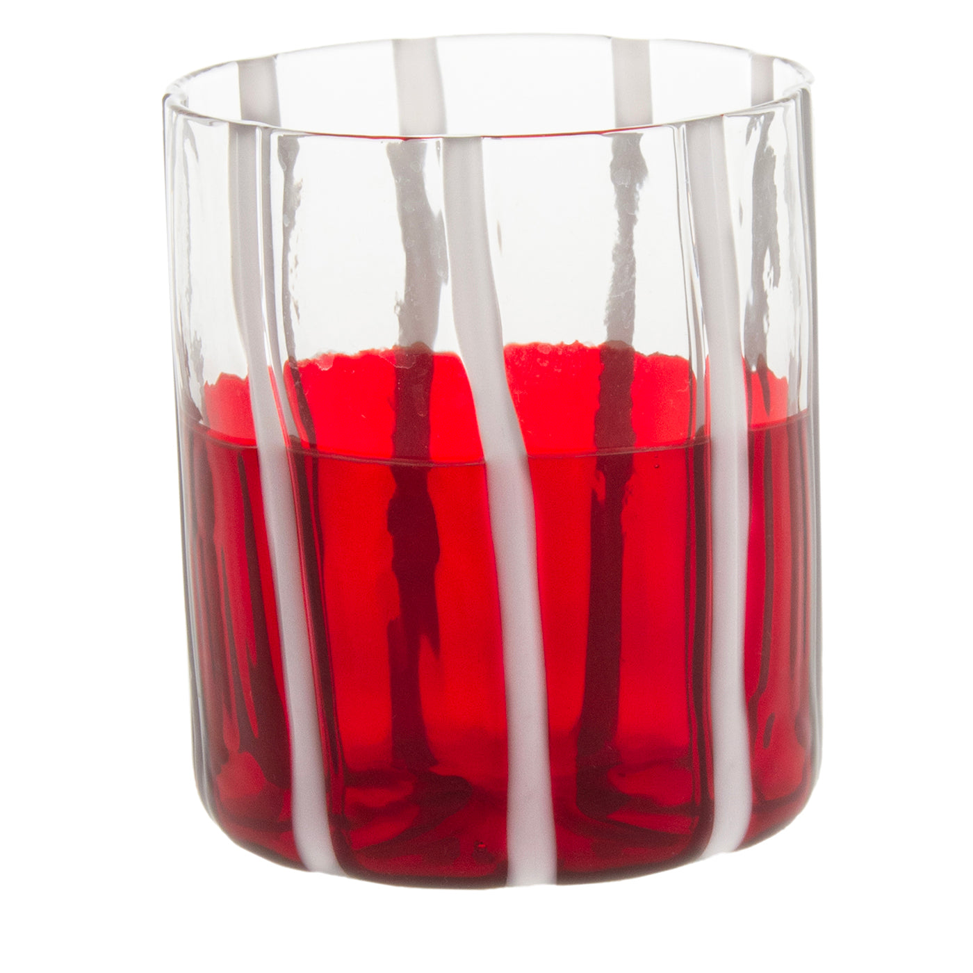 Red & Transparent Mezzo & Mezzo Glass - Main view