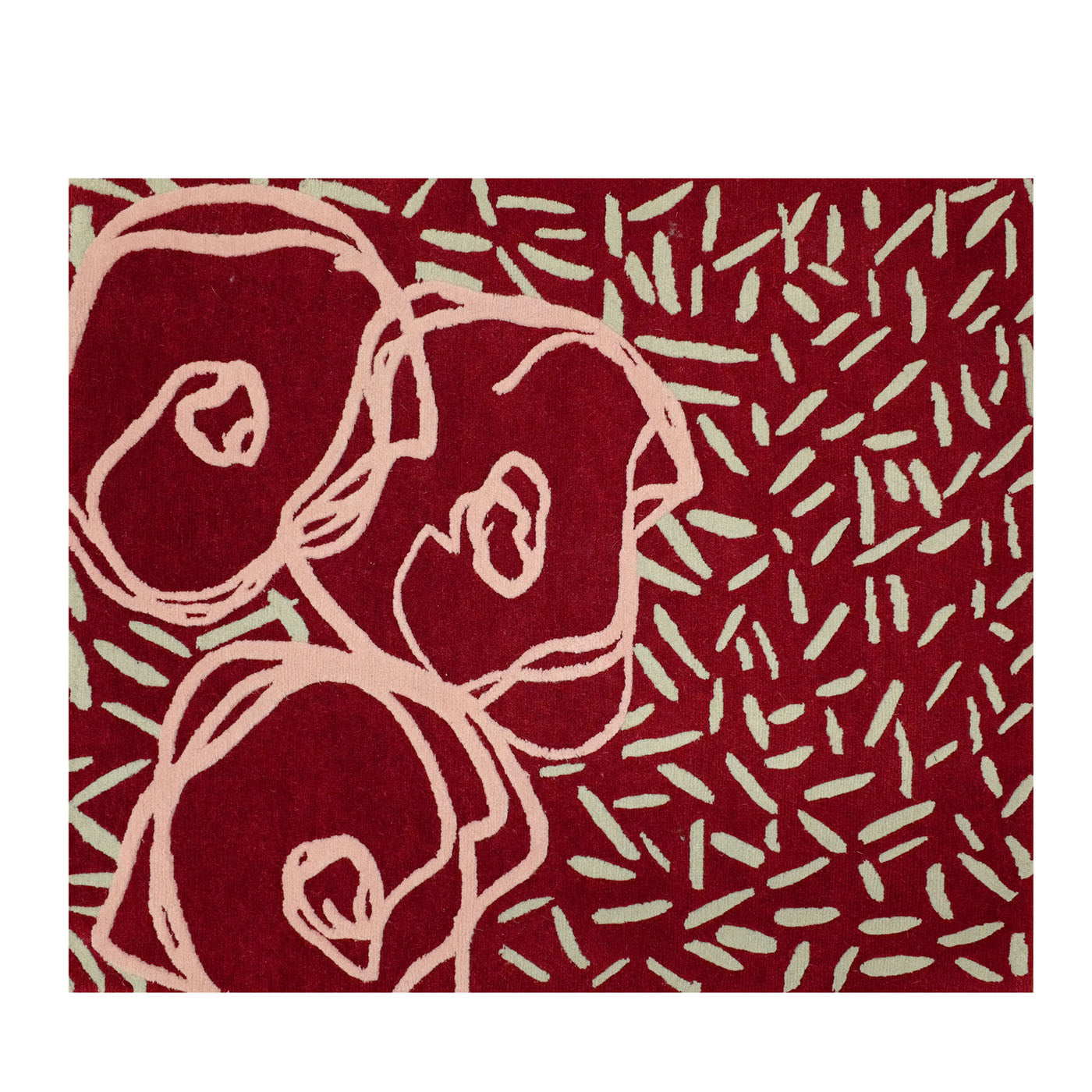 Room For Ritual Tapis en laine à motifs floraux - Vue principale
