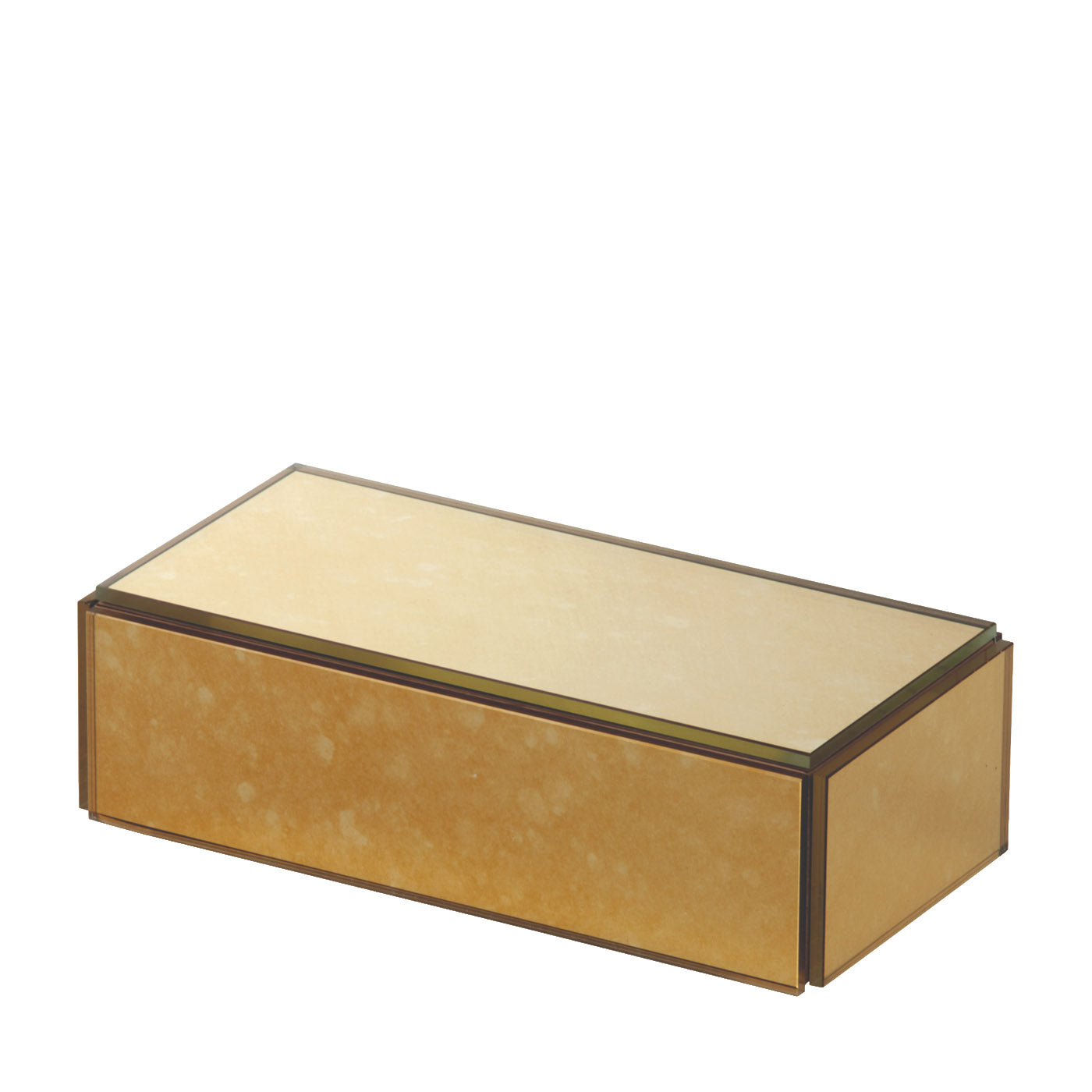 Caja rectangular dorada - Vista principal