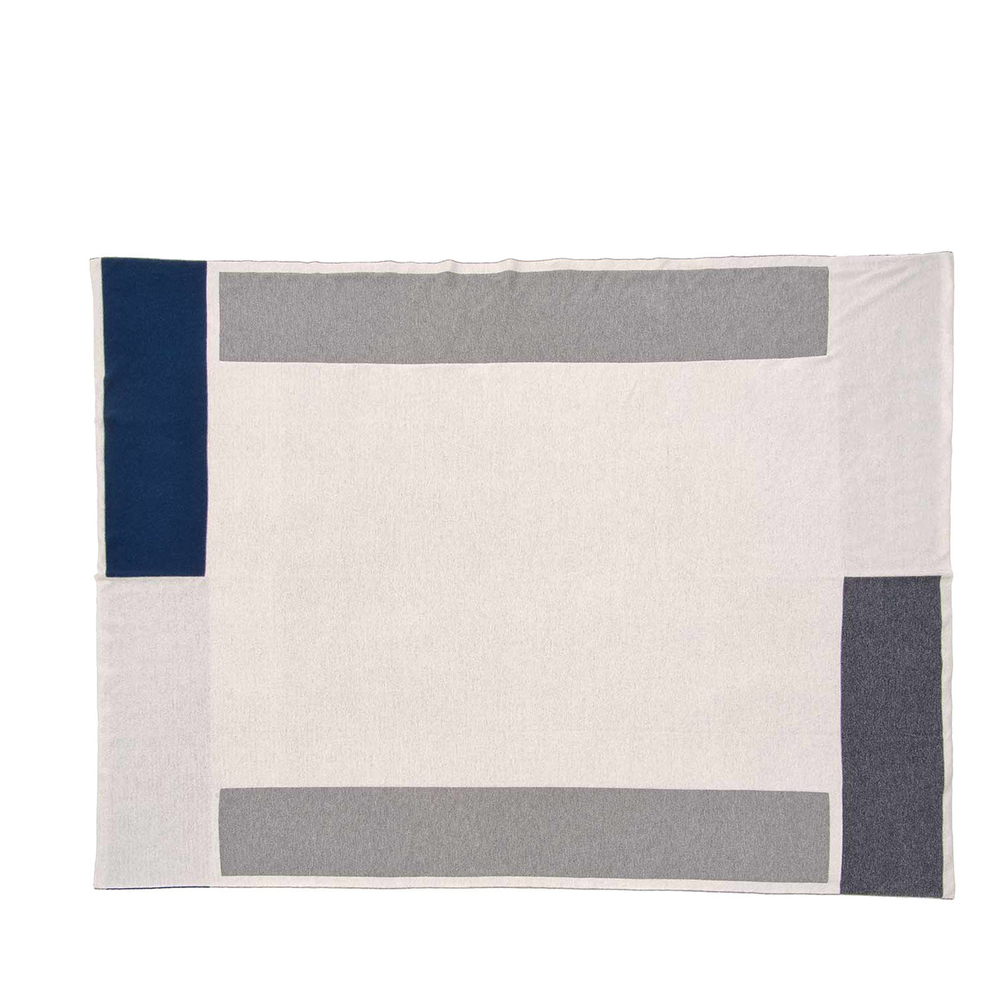 Segments of Frame White/Blue/Gray Blanket - Main view