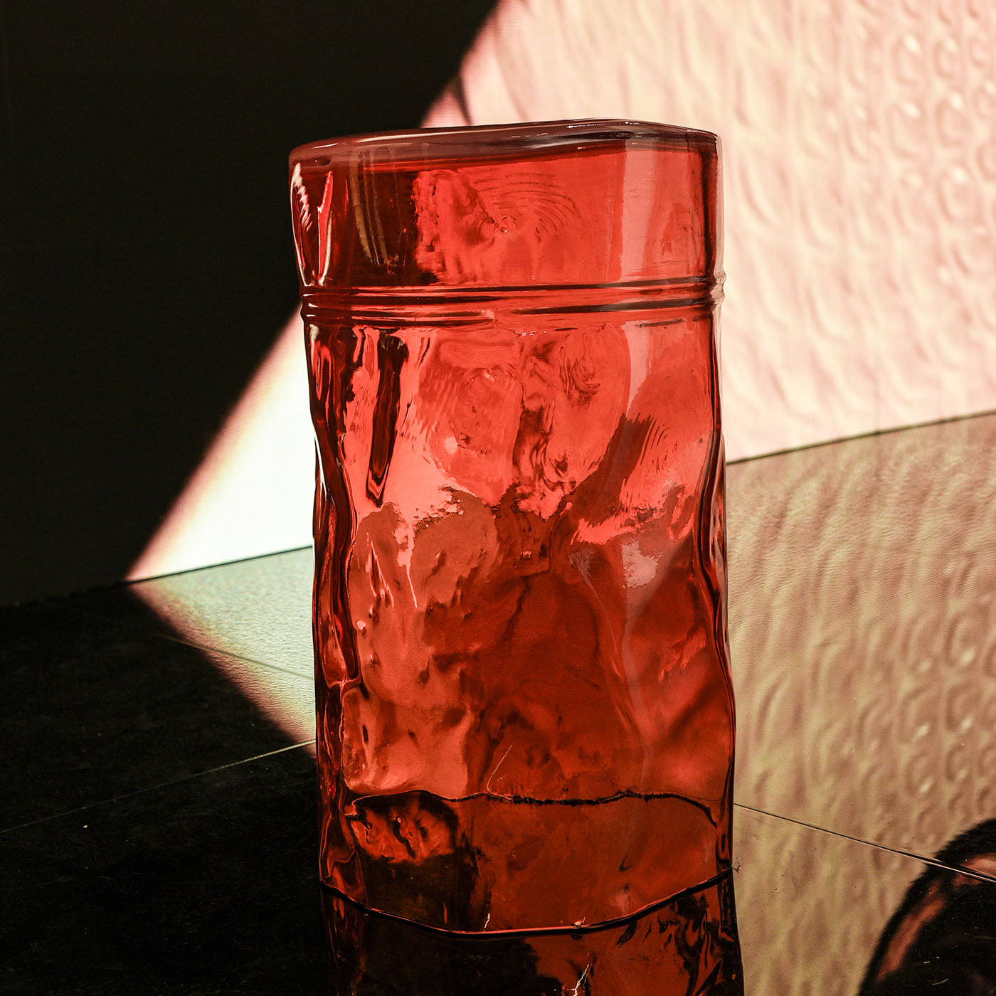 Gio Orange Glass Stool - Alternative view 2