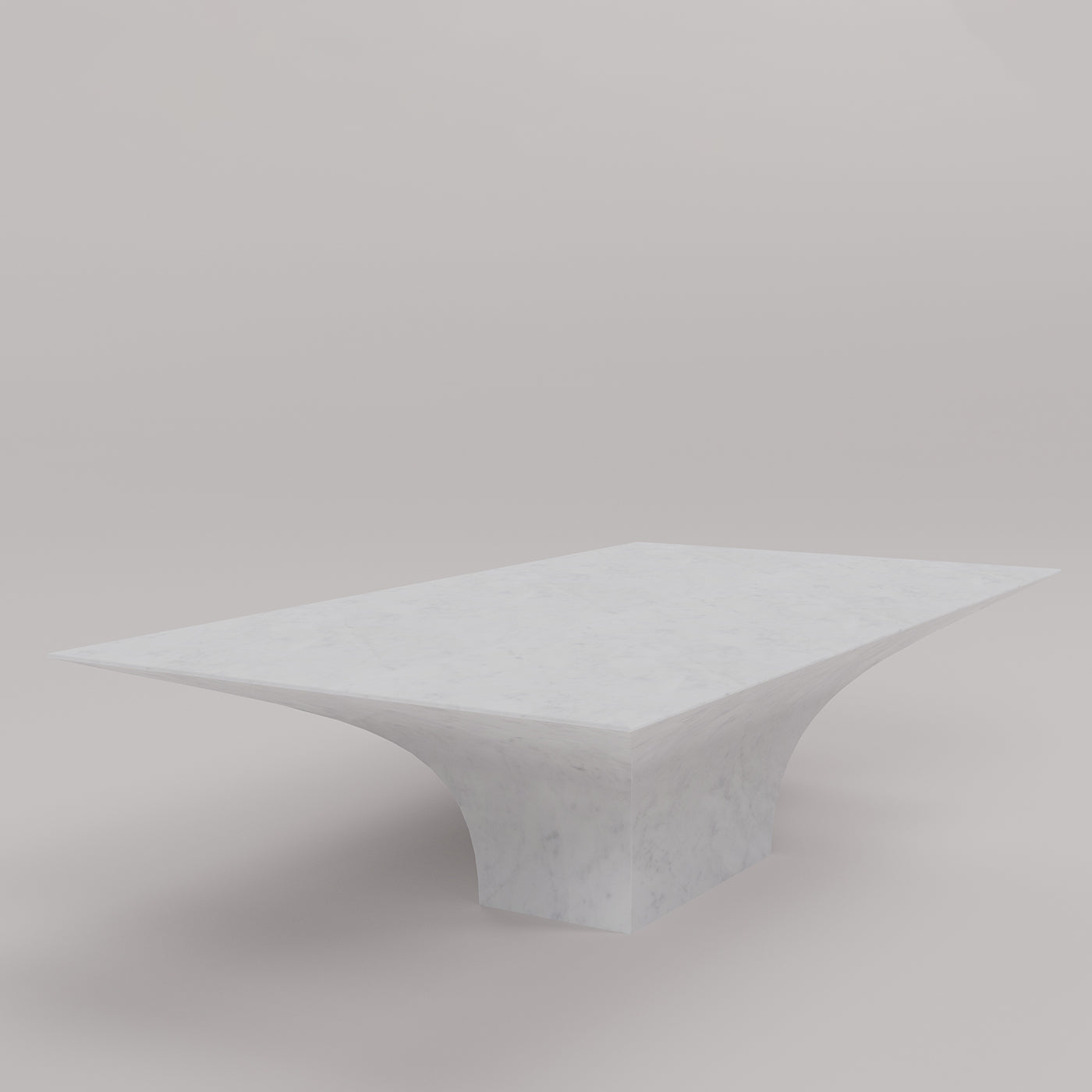Table basse rectangulaire Sicorace en carrare blanc - Vue alternative 2