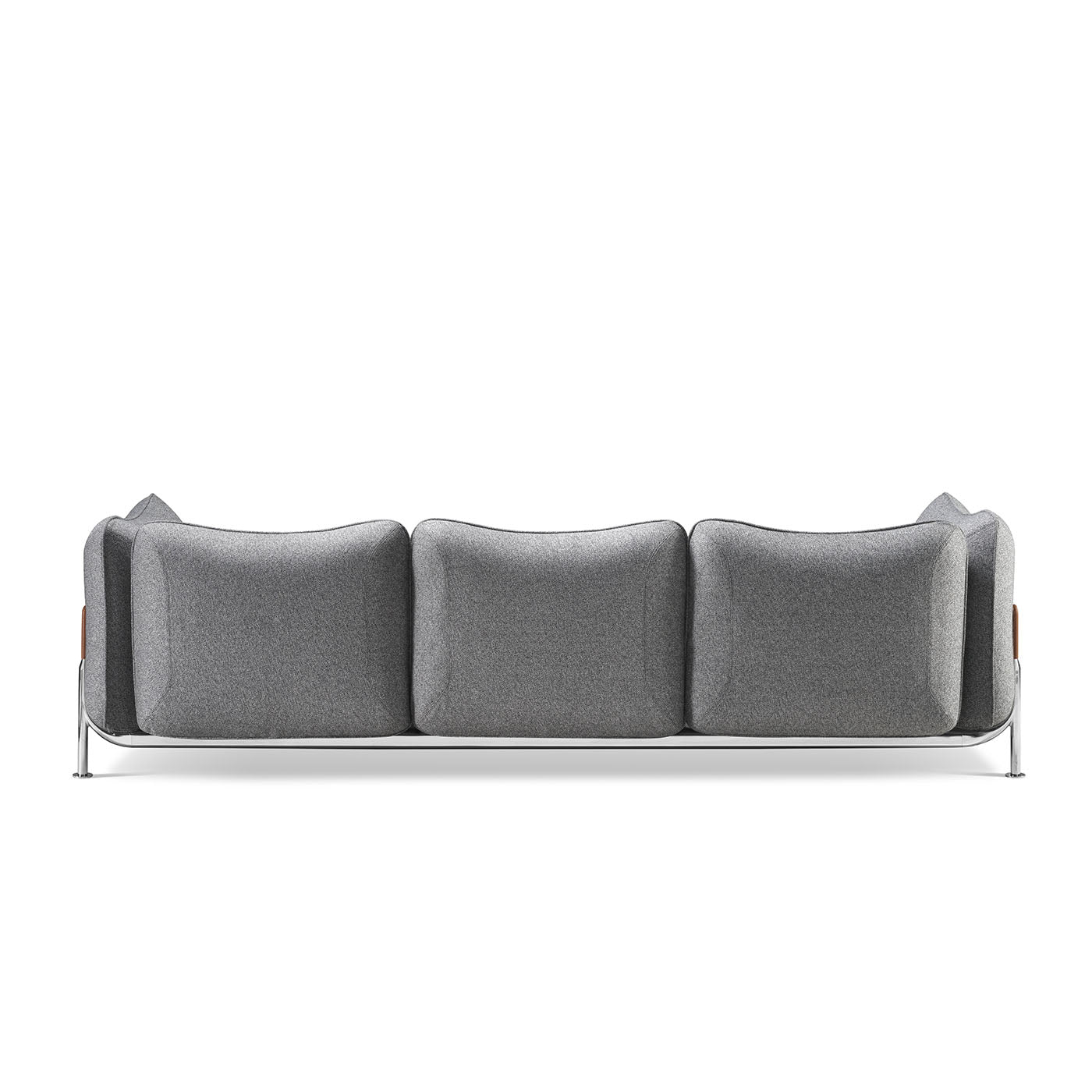 Tasca 3-Seater Gray Fabric Sofa - Alternative view 2