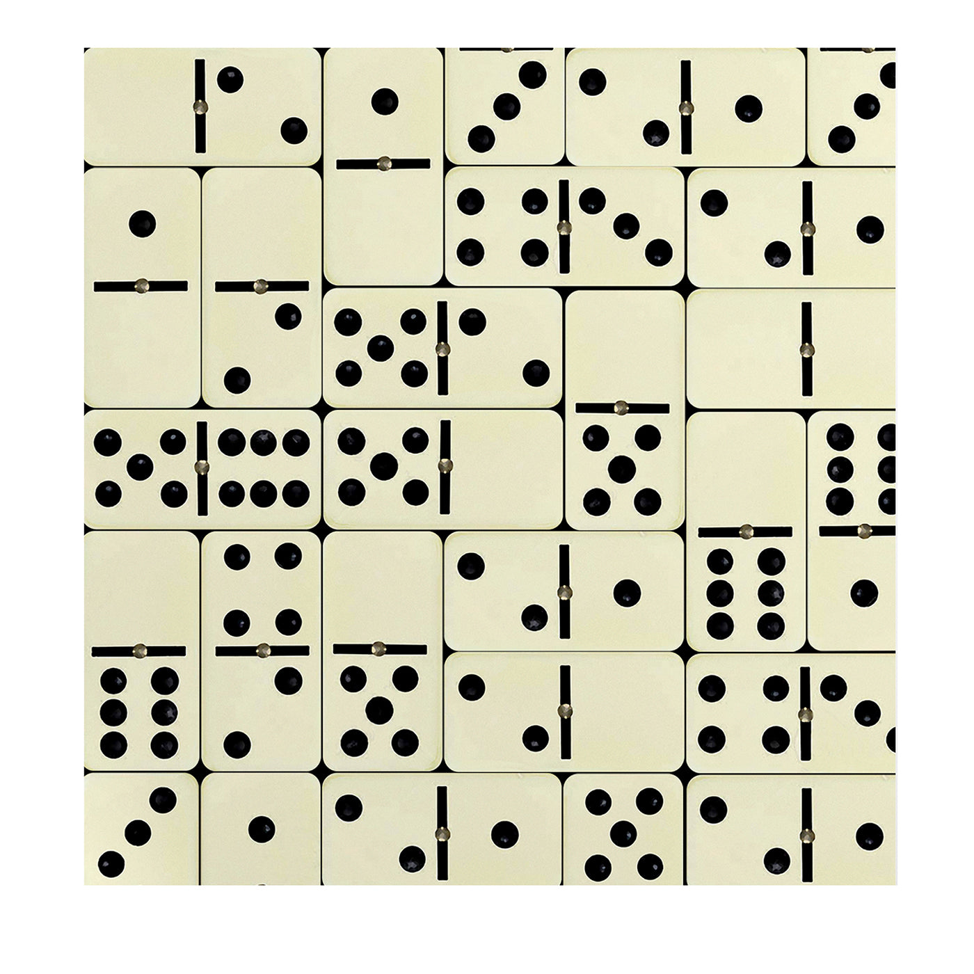 Papier peint à motifs de dominos ludiques - Vue principale