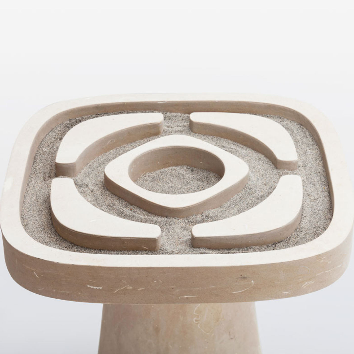 Giardino Zen All'Italiana Lecce Limestone Side Table by M. Ragni - Alternative view 2