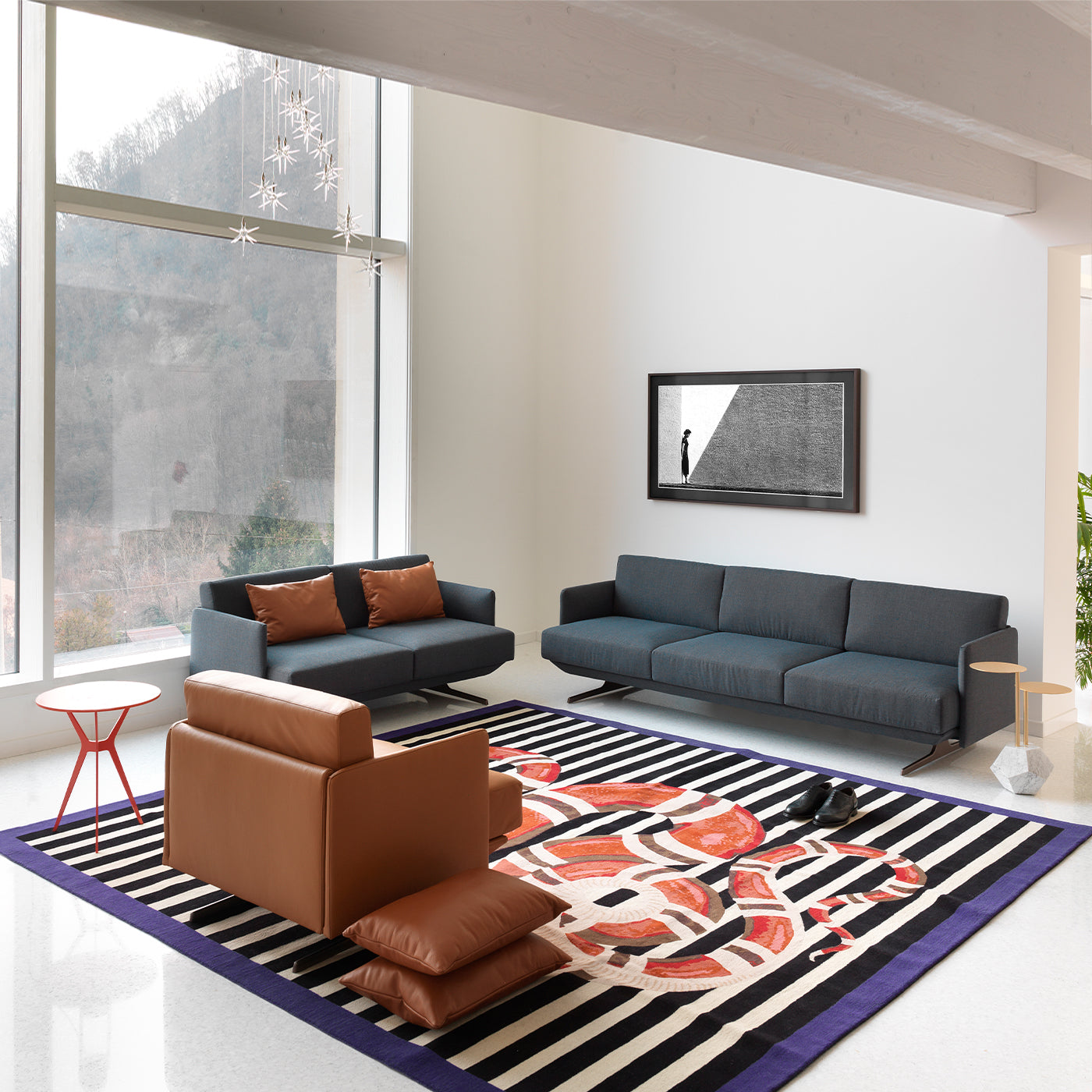 Hugo 3-Sitzer Sofa Blau - Alternative Ansicht 3