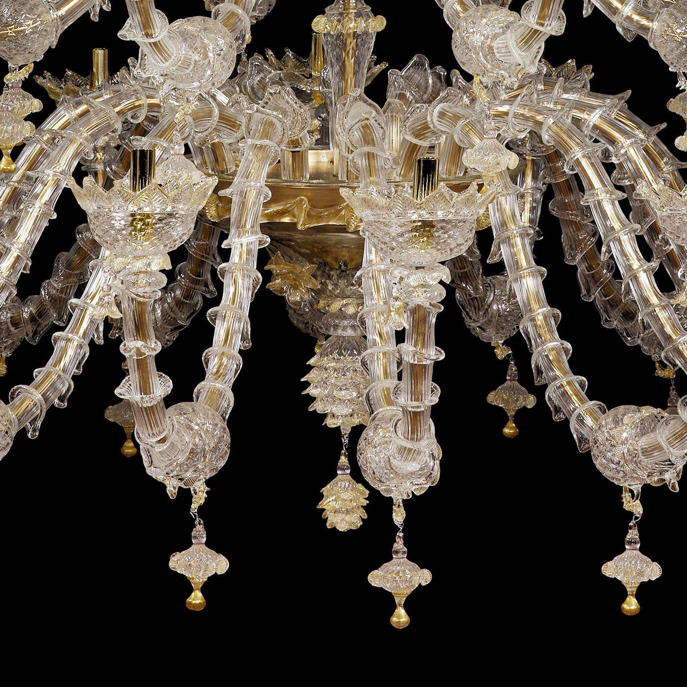 Rezzonico-style Gold and Crystal Chandelier #2 - Alternative view 2