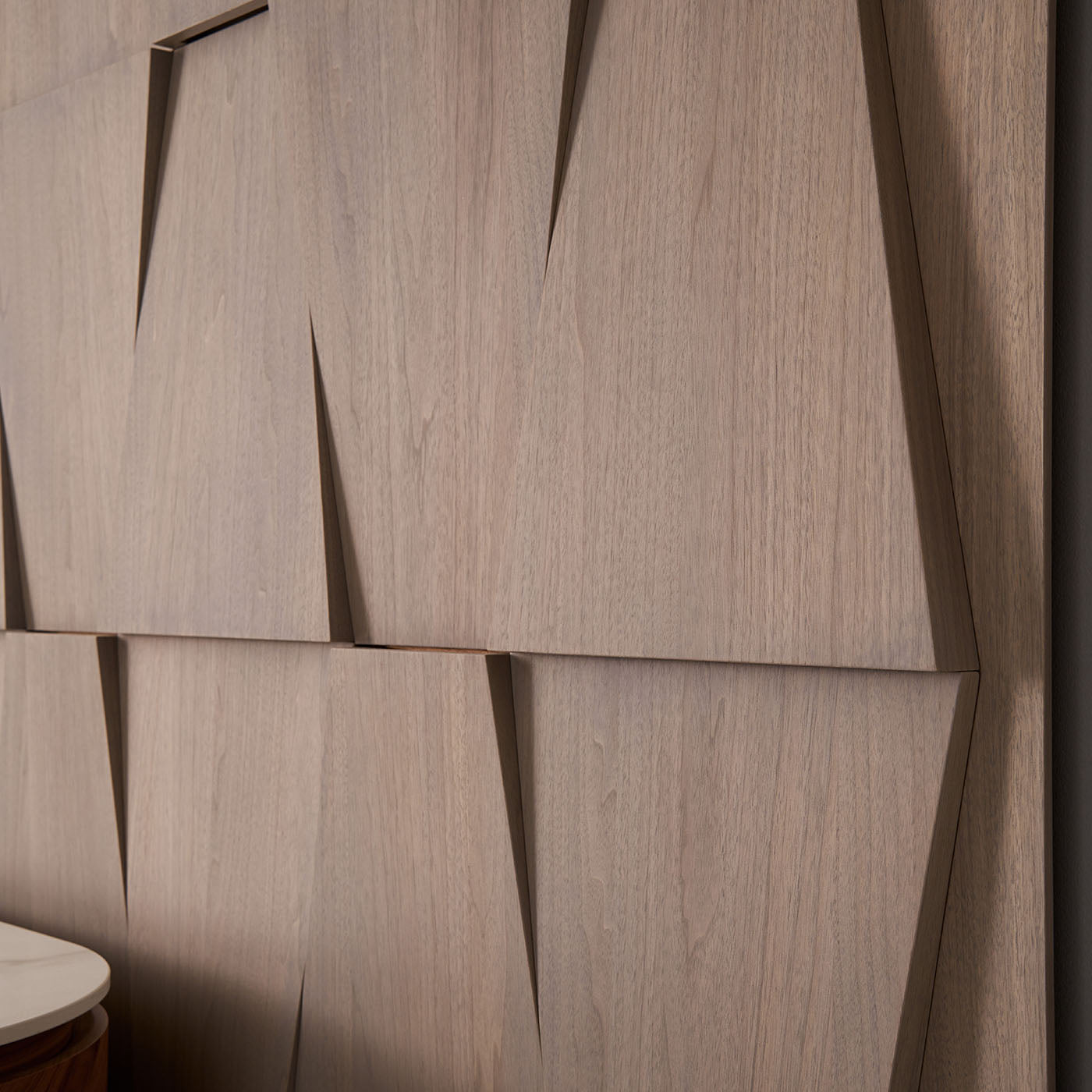 Modular Boiserie Wall Paneling in Canaletto Walnut Wood - Alternative view 1