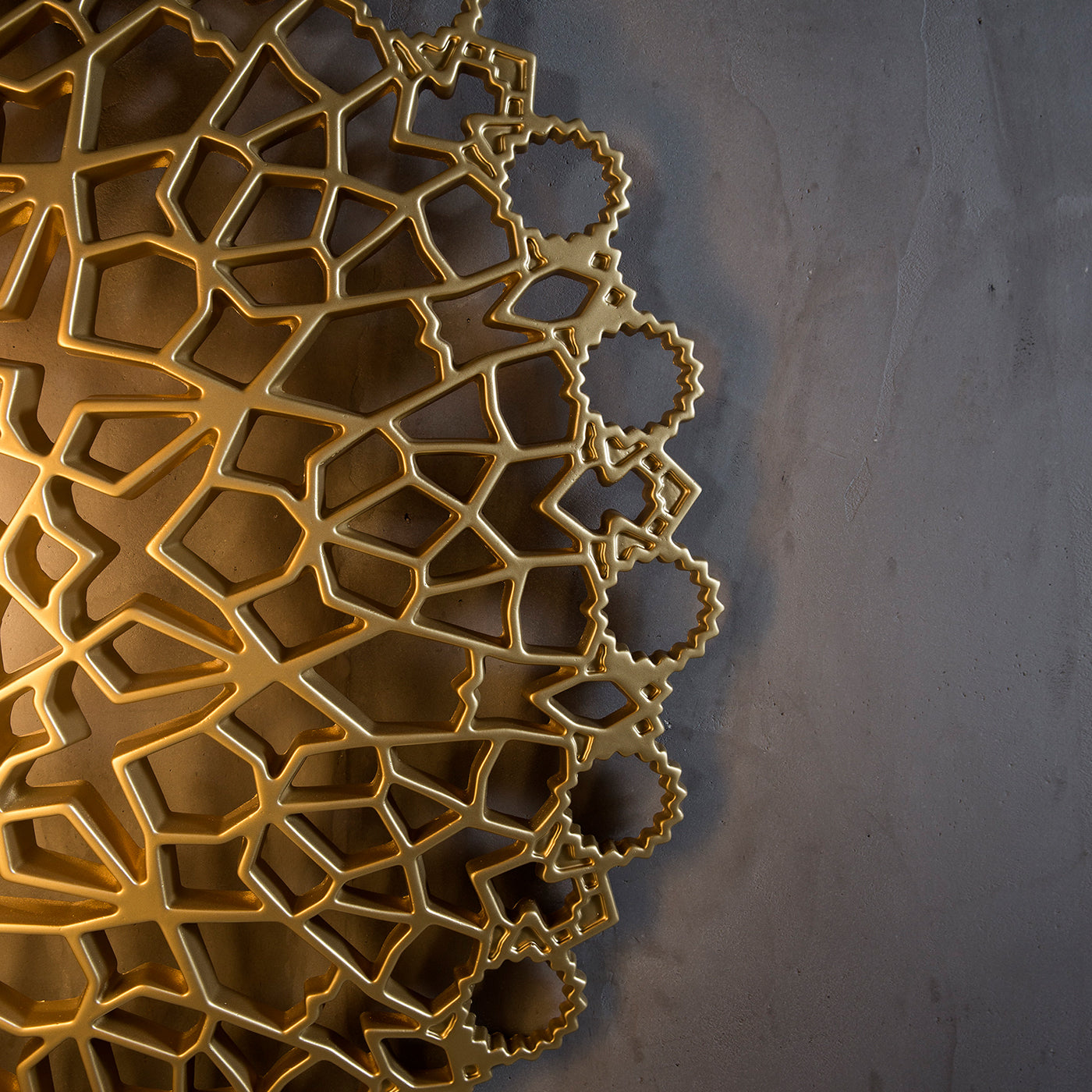 Notredame Large Golden Wall Lamp by Luca De Bona & Dario De Meo - Alternative view 2