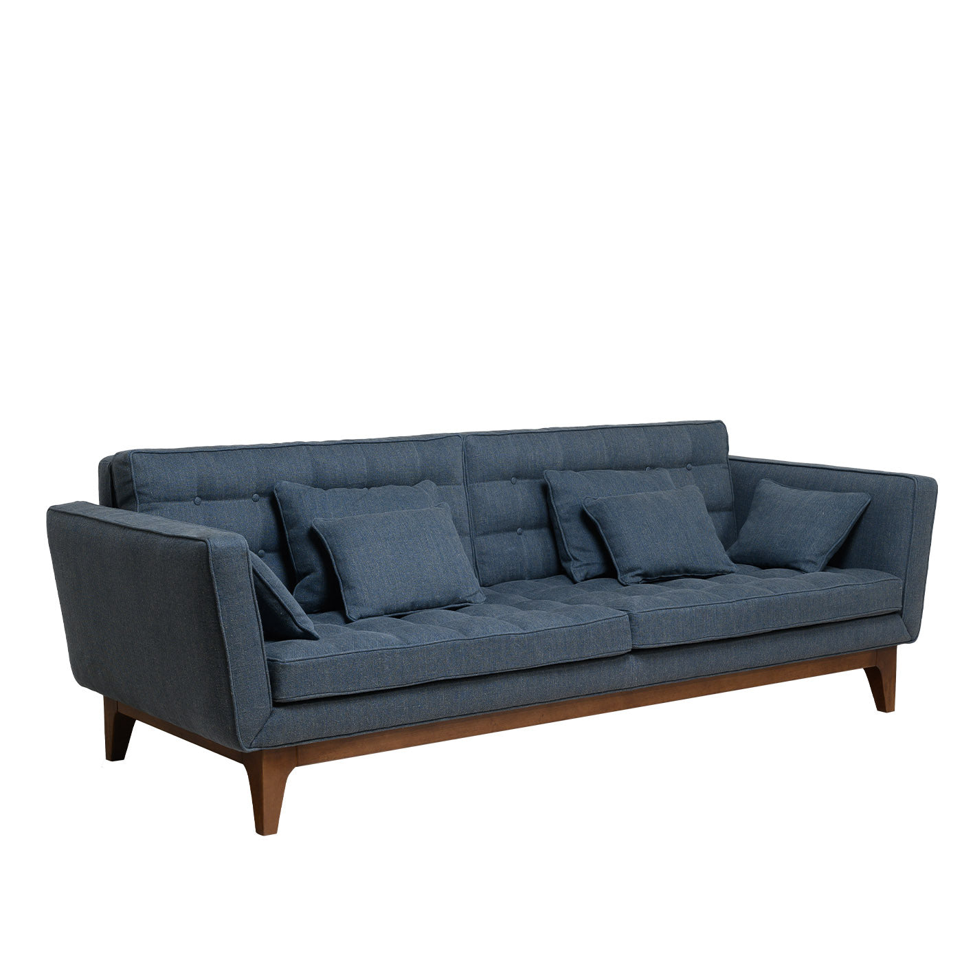 Yvan 3-Seater Blue Sofa - Alternative view 3