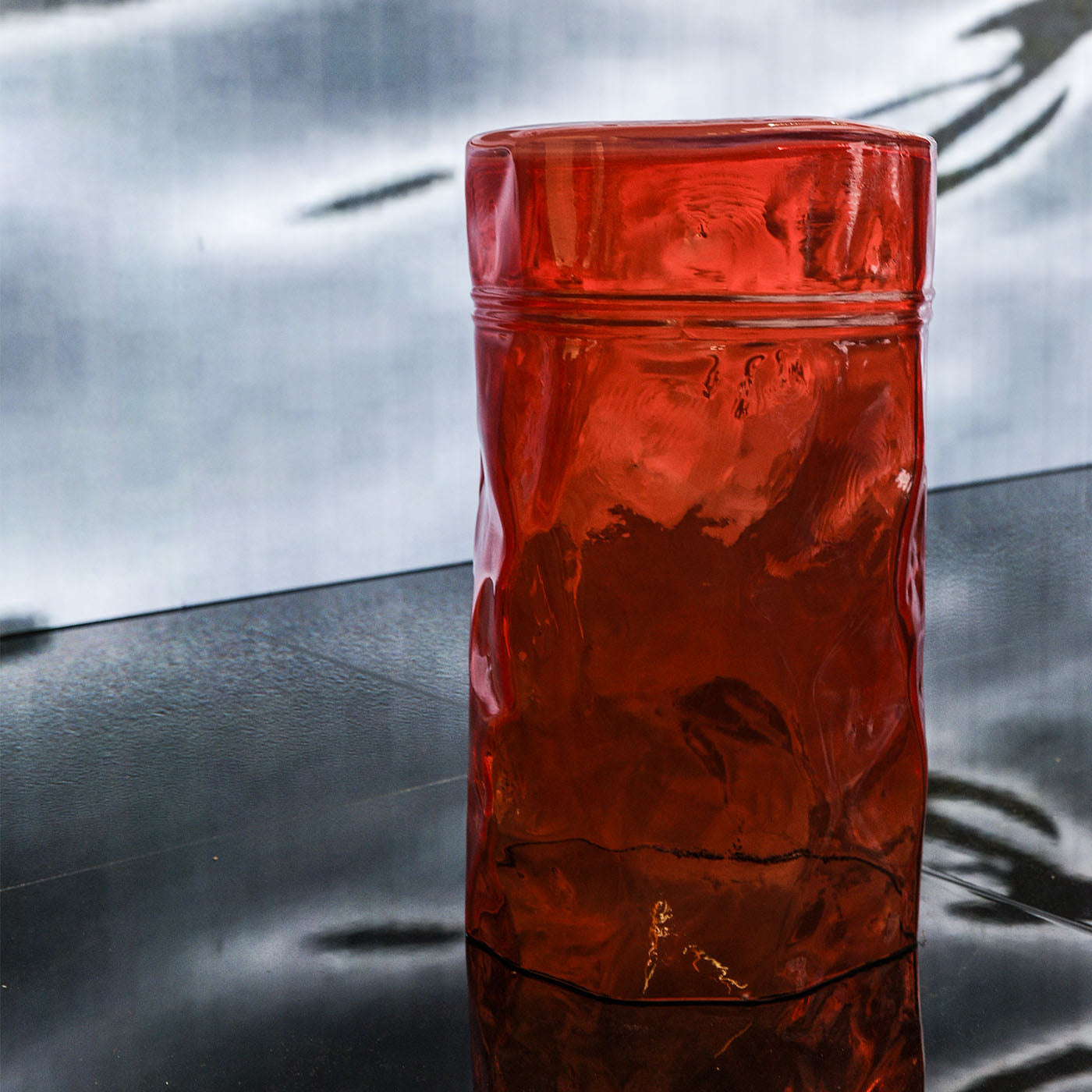 Gio Tabouret en verre orange - Vue alternative 3