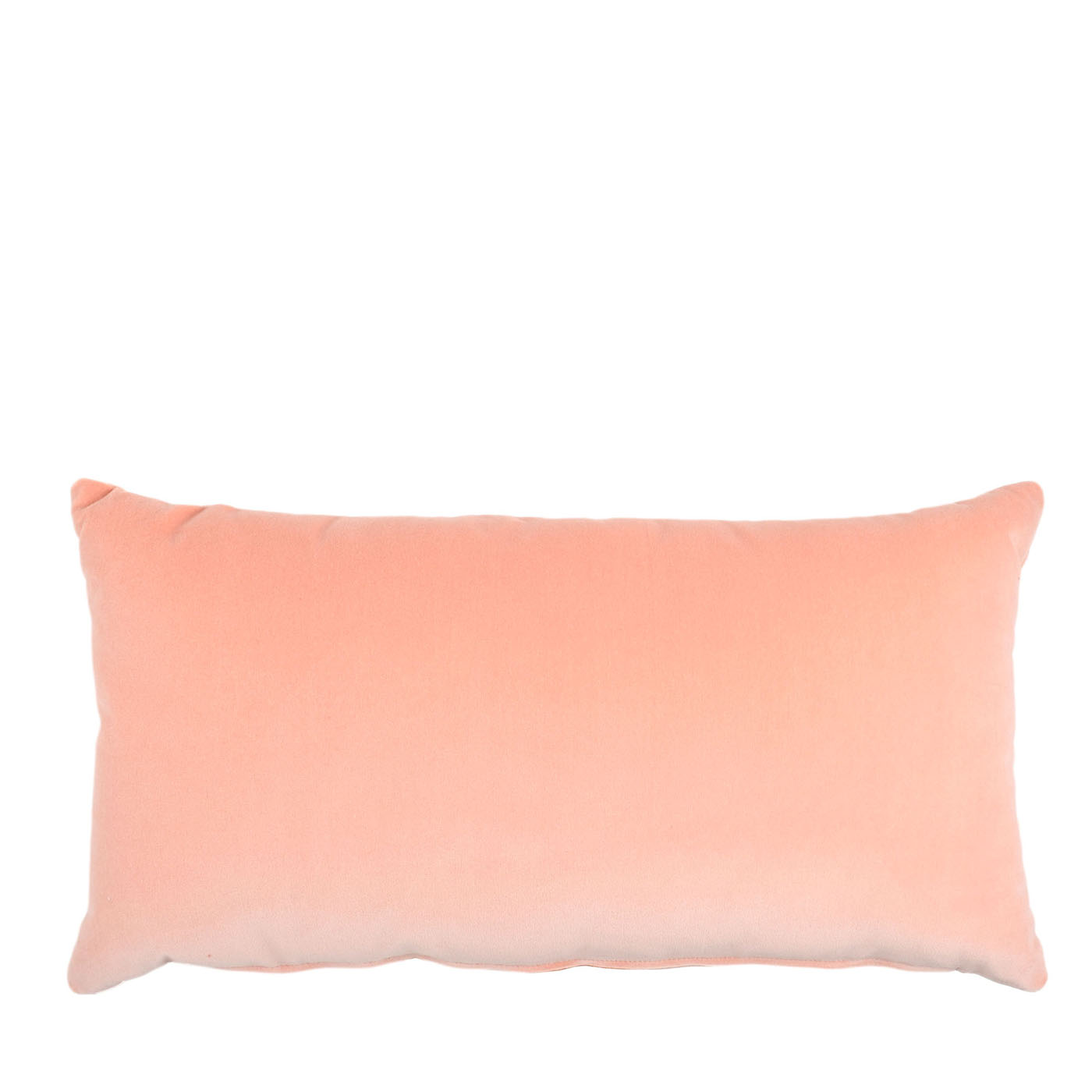 Peach Cotton Velvet Longue Cushion - Main view