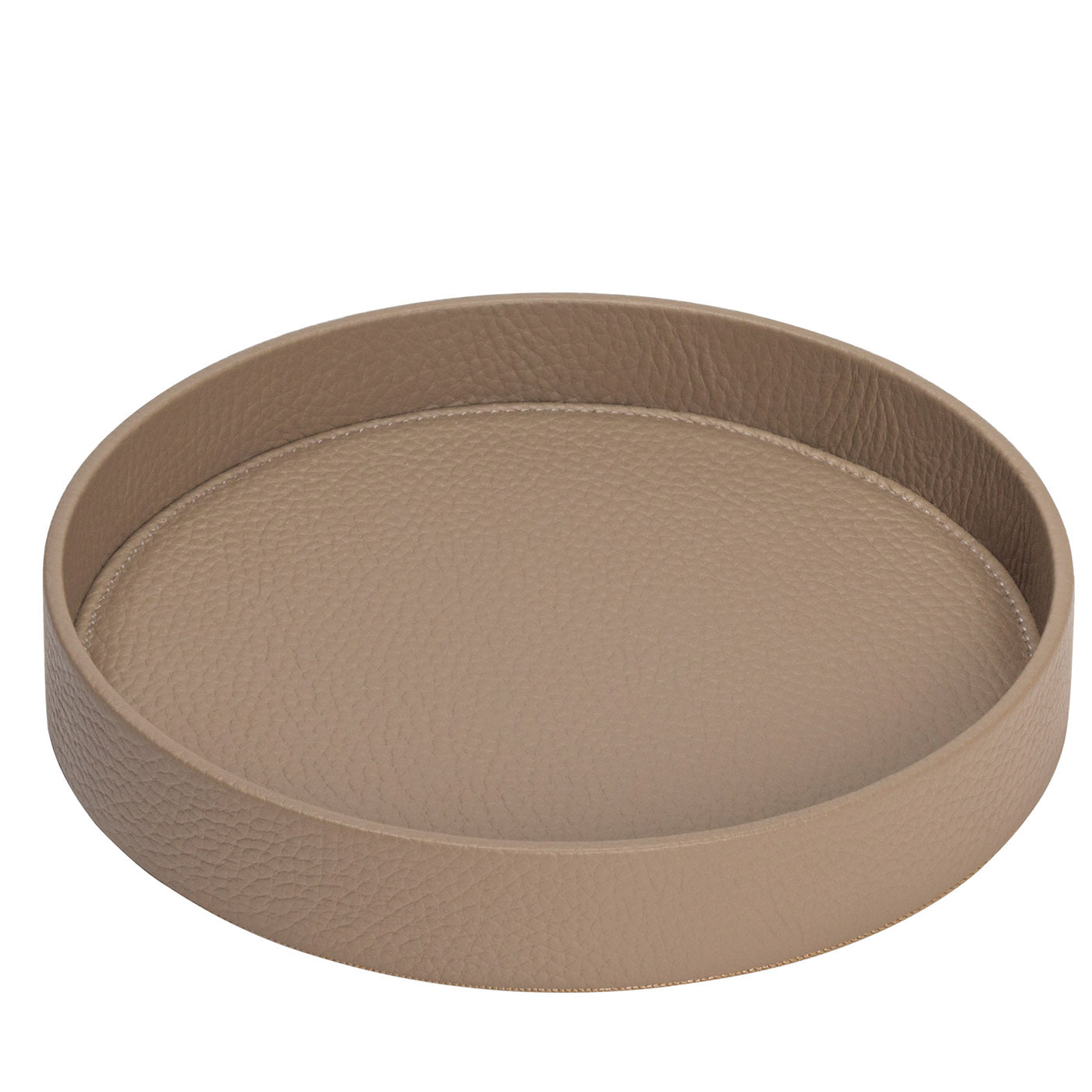 Dama Small Brown Leather Tray  - Main view