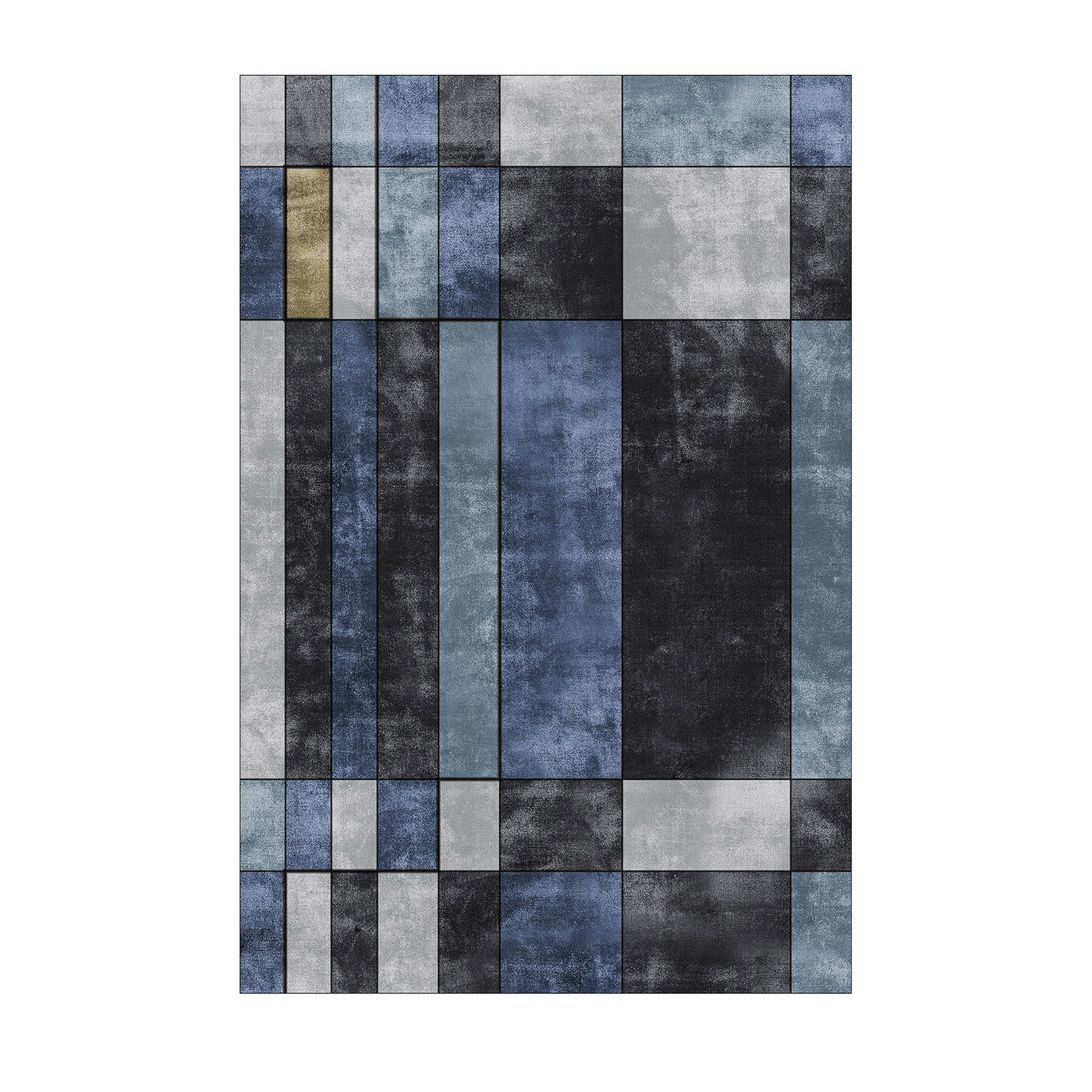 Faces Reloaded Marked Avio Rug #9 by Dainelli Studio - Main view