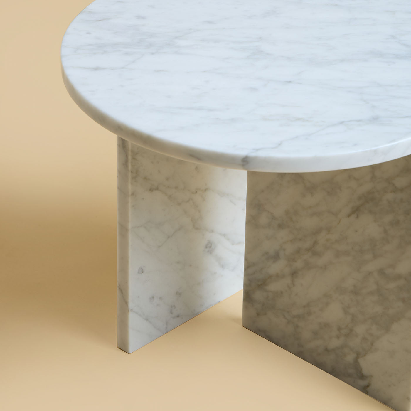 Tavolino Kyushu Bianco Carrara - Vista alternativa 3
