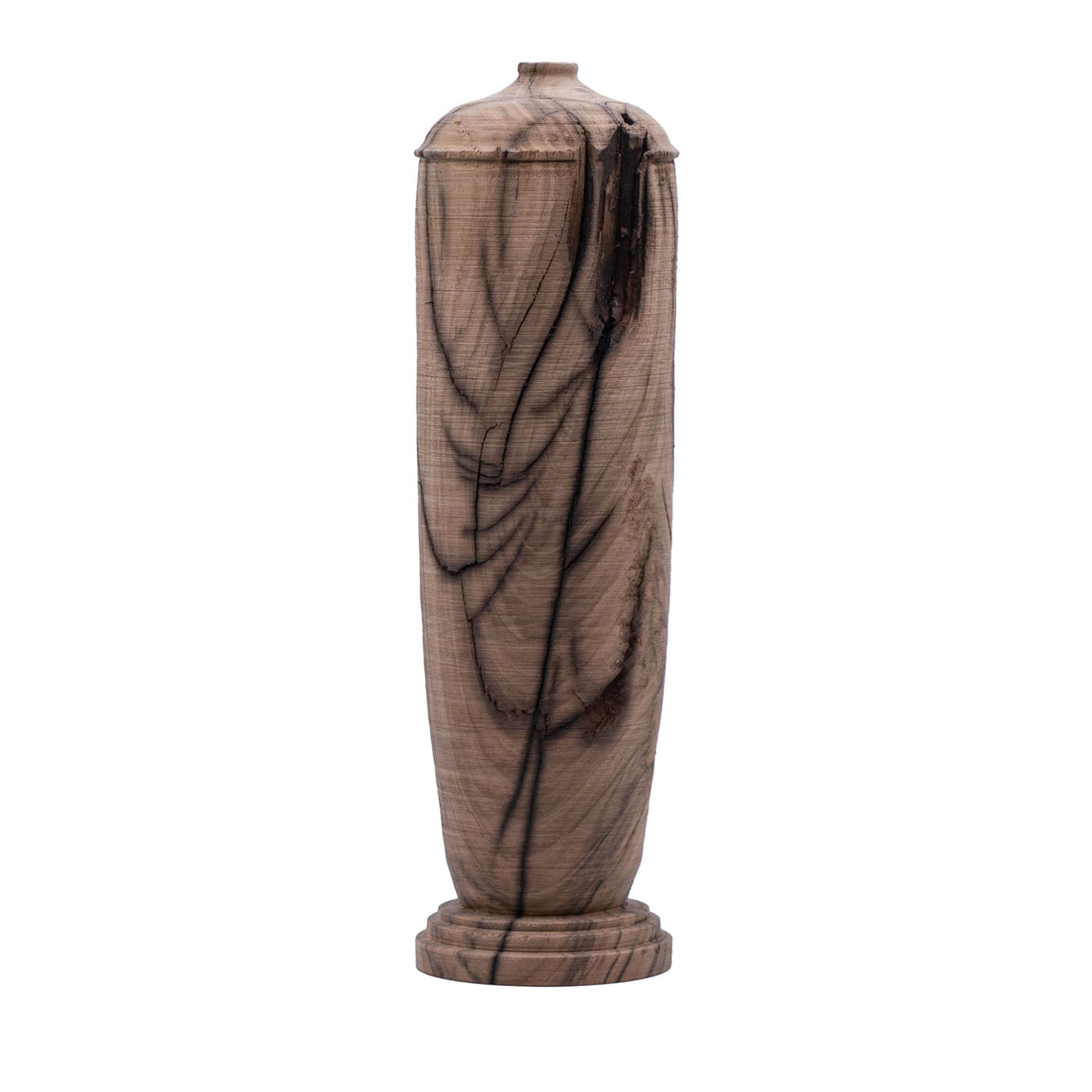 Dekorative Vase aus Holz - Hauptansicht