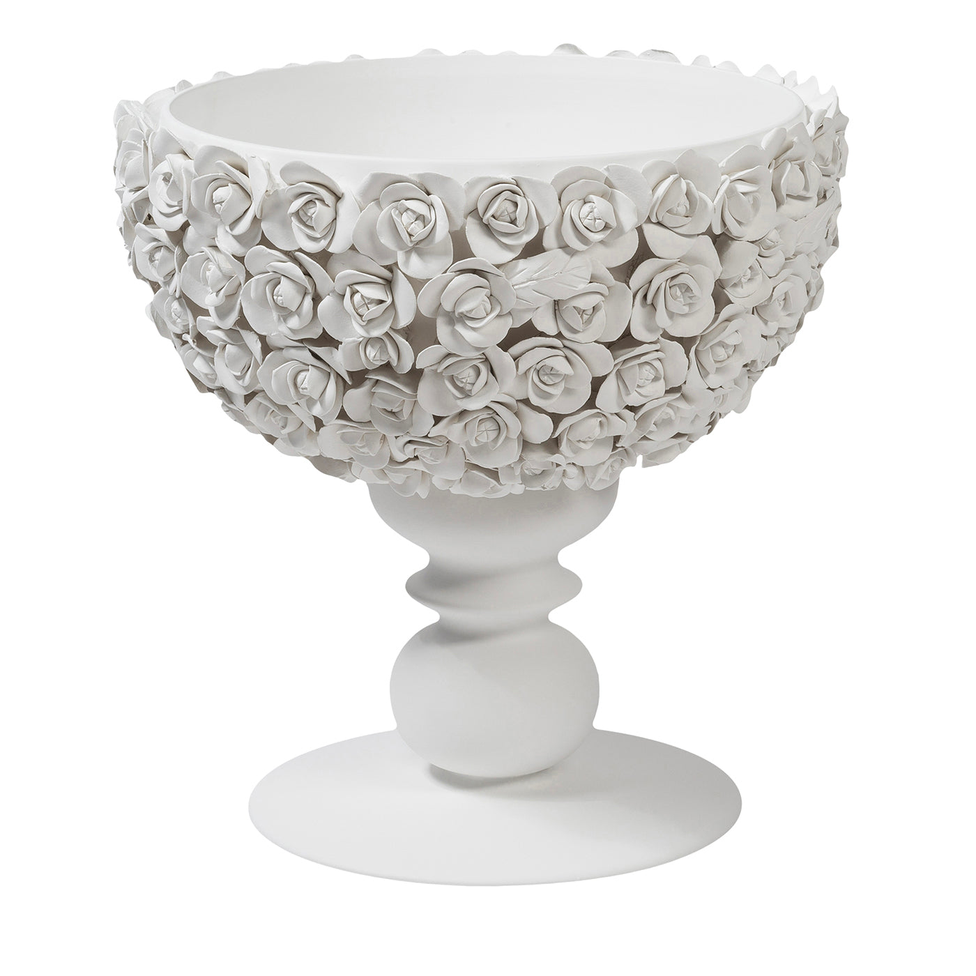 Coco Camelie Flowery White Footed Centerpiece - Main view